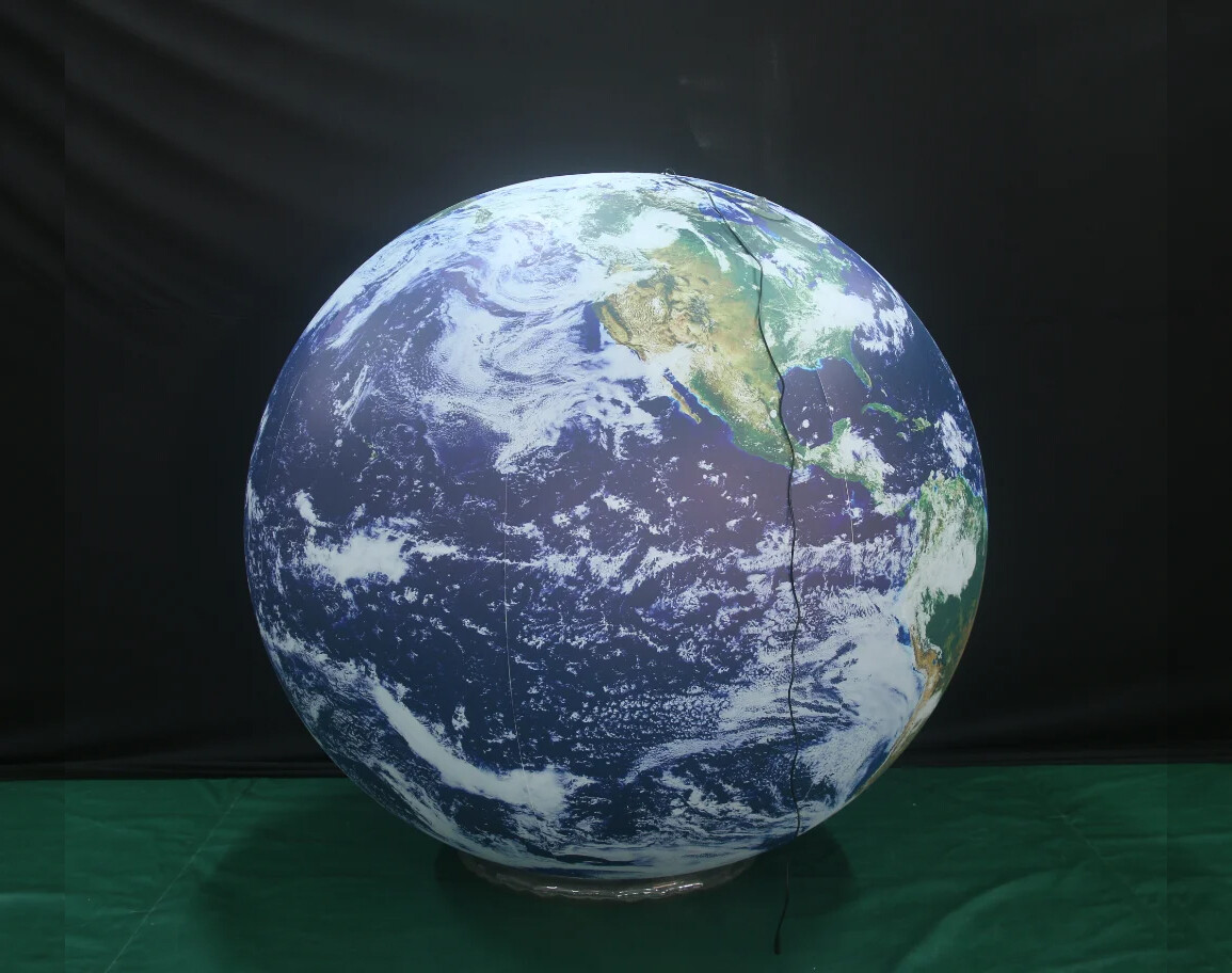 Inflatable Earth Globe W/ LED Lights Hanging Inflatable Earth Planet Model Toys