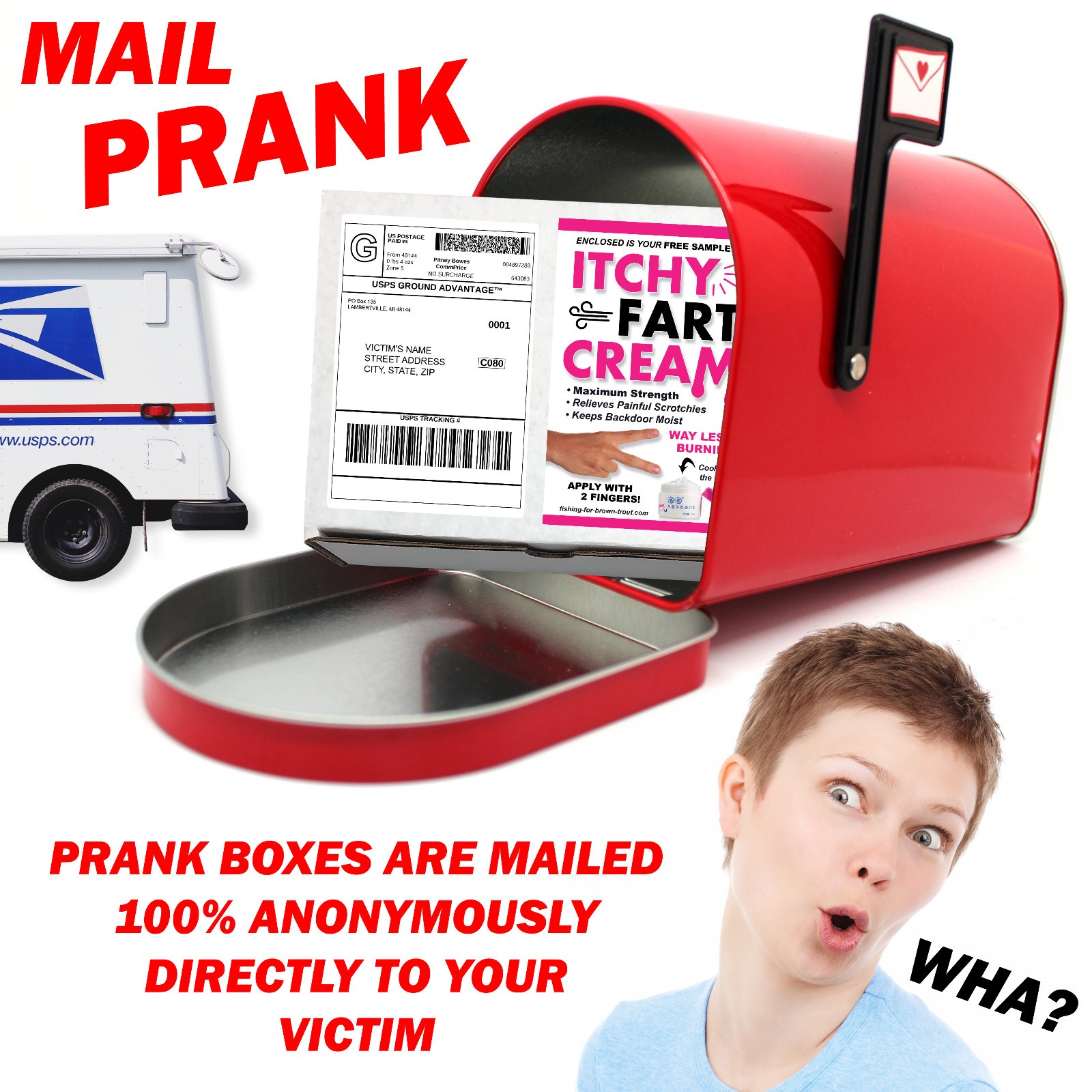 Fart Joke Prank Mail Sent Anonymously for Sheer Laughter!