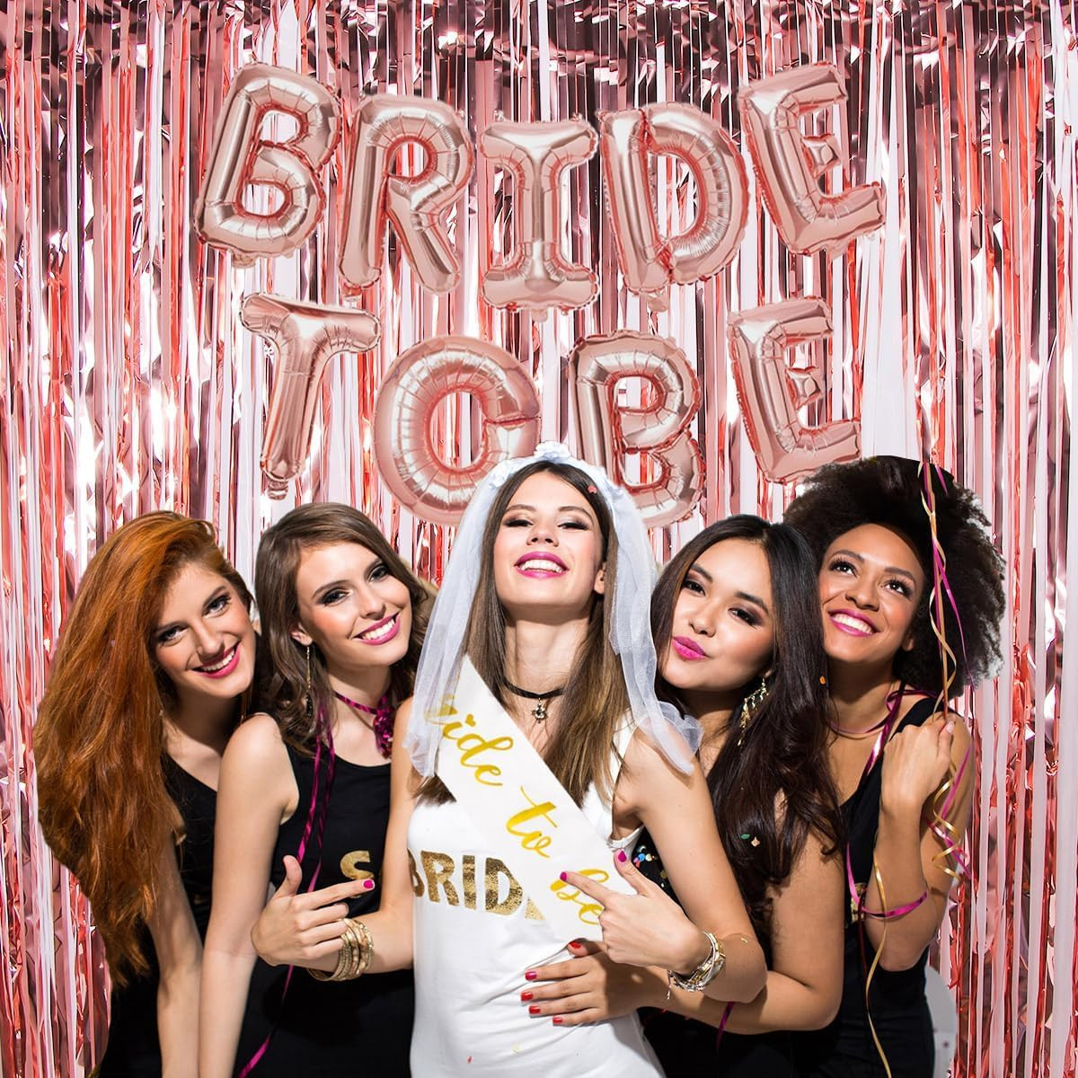 Bachelorette Party Decorations – Rose Gold Bridal Shower Party Decor and Supplie