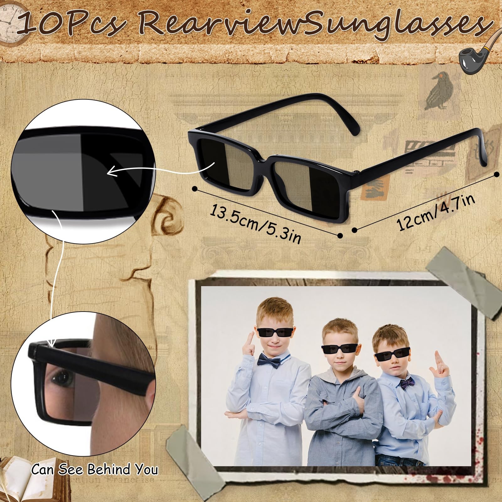 Zenoble 132Pcs Spy Detective Party Favors Kit for Kids Sunglasses, Invisible …