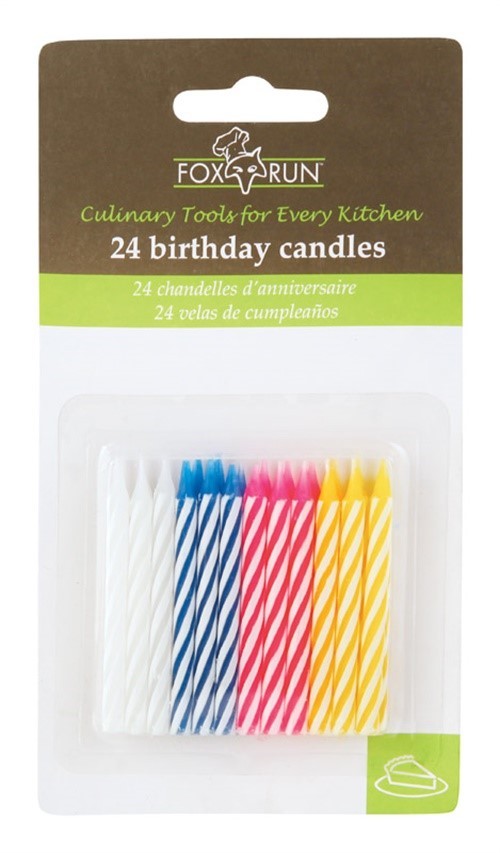 Fox Run Assorted None Scent Birthday Candles (Pack of 5)