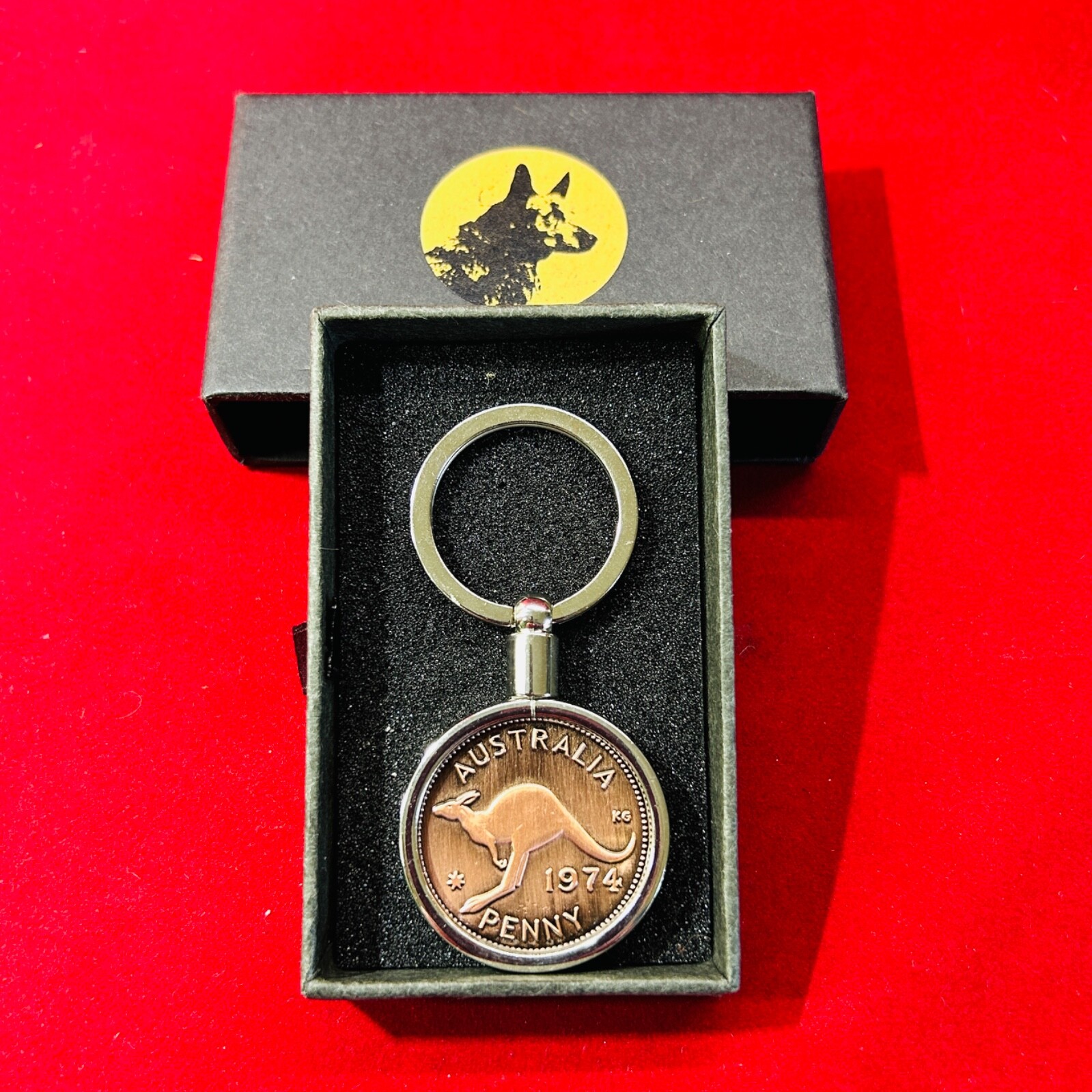 80th Wedding Anniversary Gift Present 1944 Australian Penny Keyring key ring