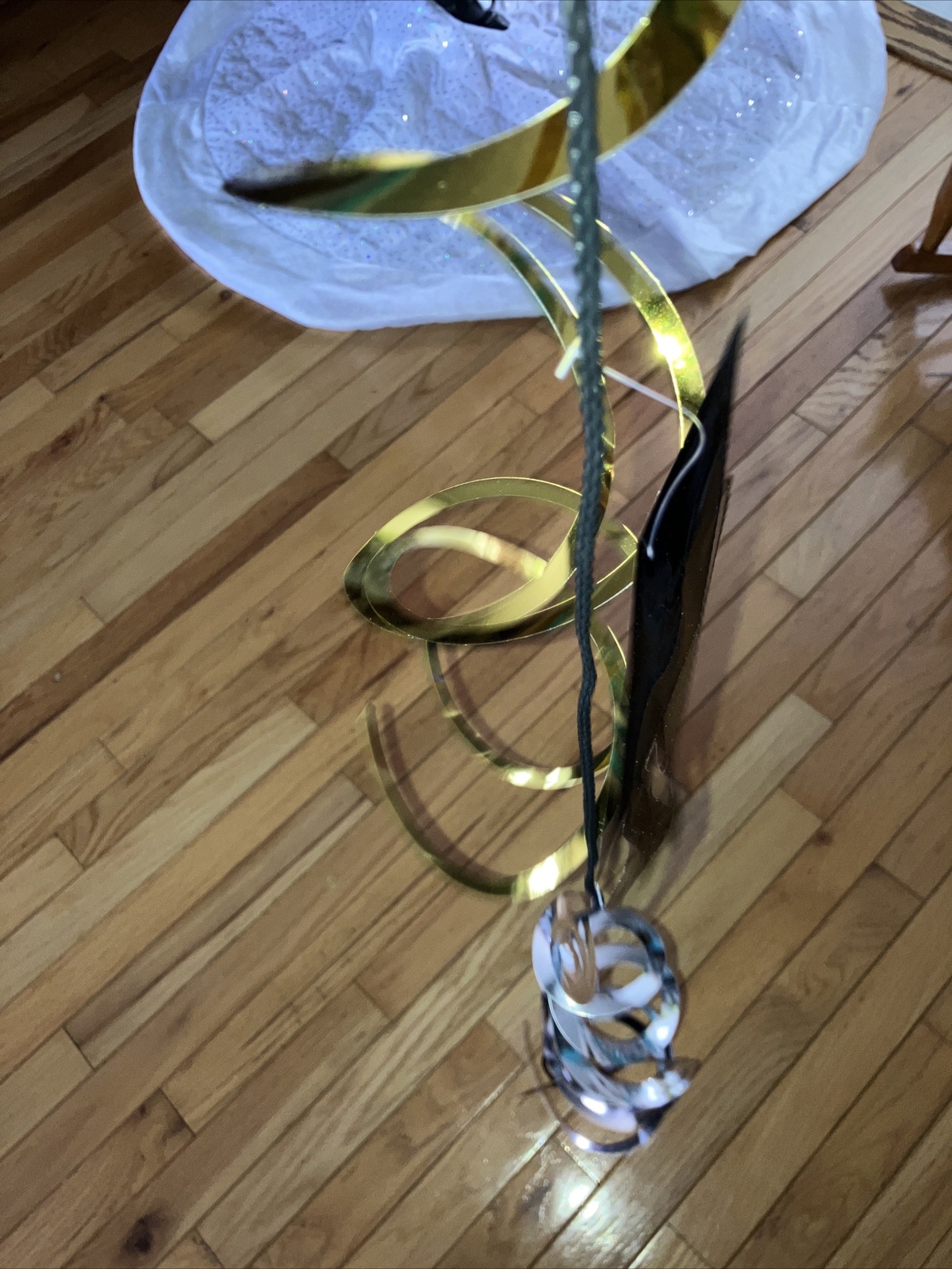 Adult Unisex Graduation Long Hanging Gold, Silver & Black Grad, Decoration