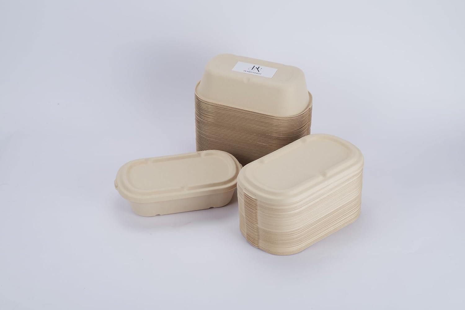 [100% Eco-Friendly] 34 Oz Disposable Food Containers with Lids – Sugarcane Pulp