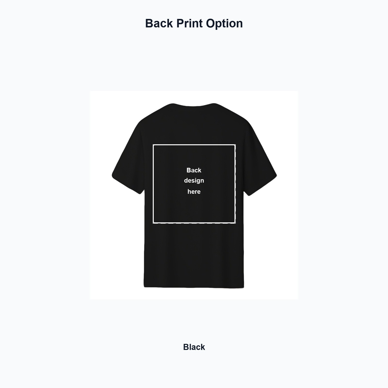 Custom Team Event T-Shirt Upload Logo Text Photo Front Back Cotton Tee