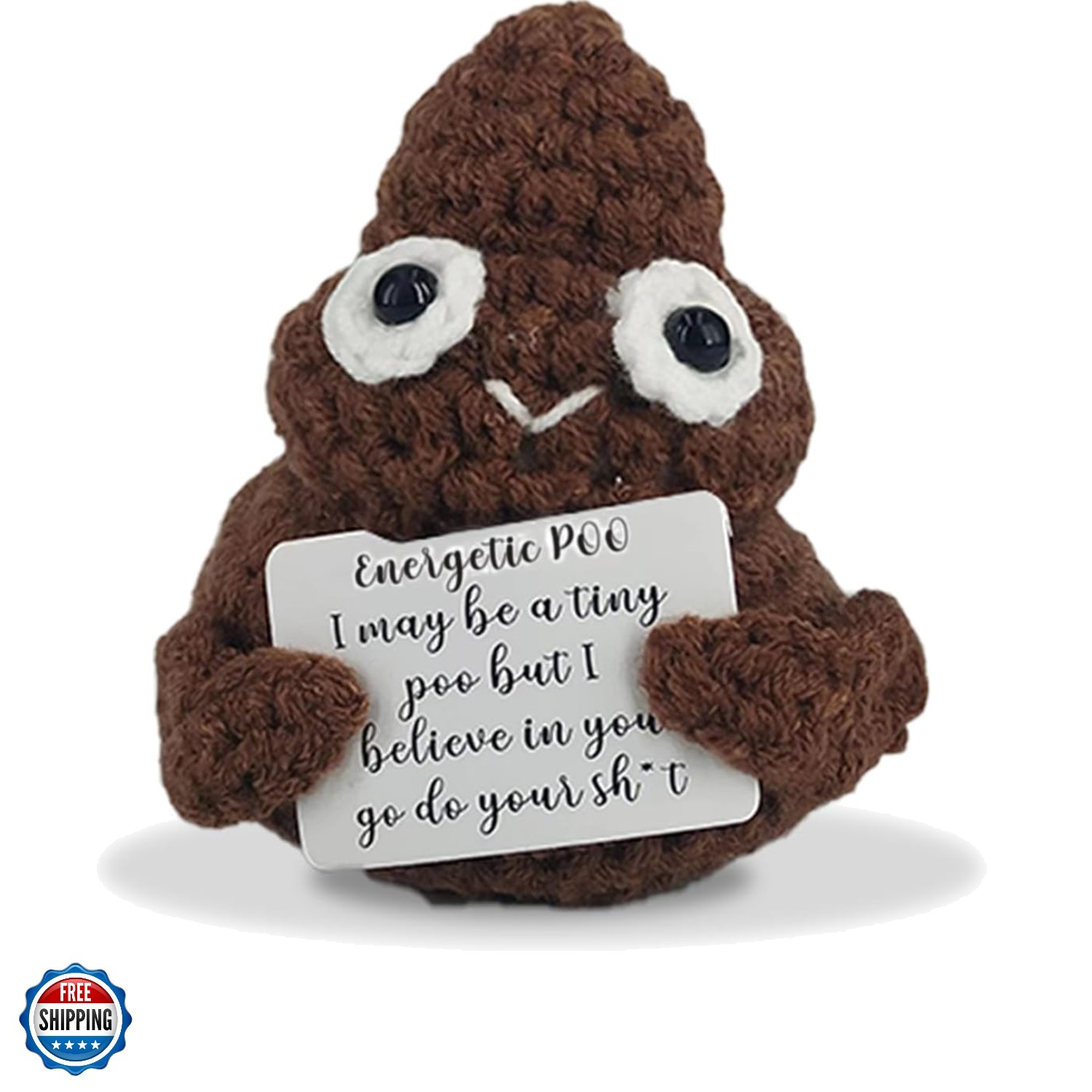 White Elephant Gifts Positive Mini Poop Cute and Funny Gag Gifts Suitable for…