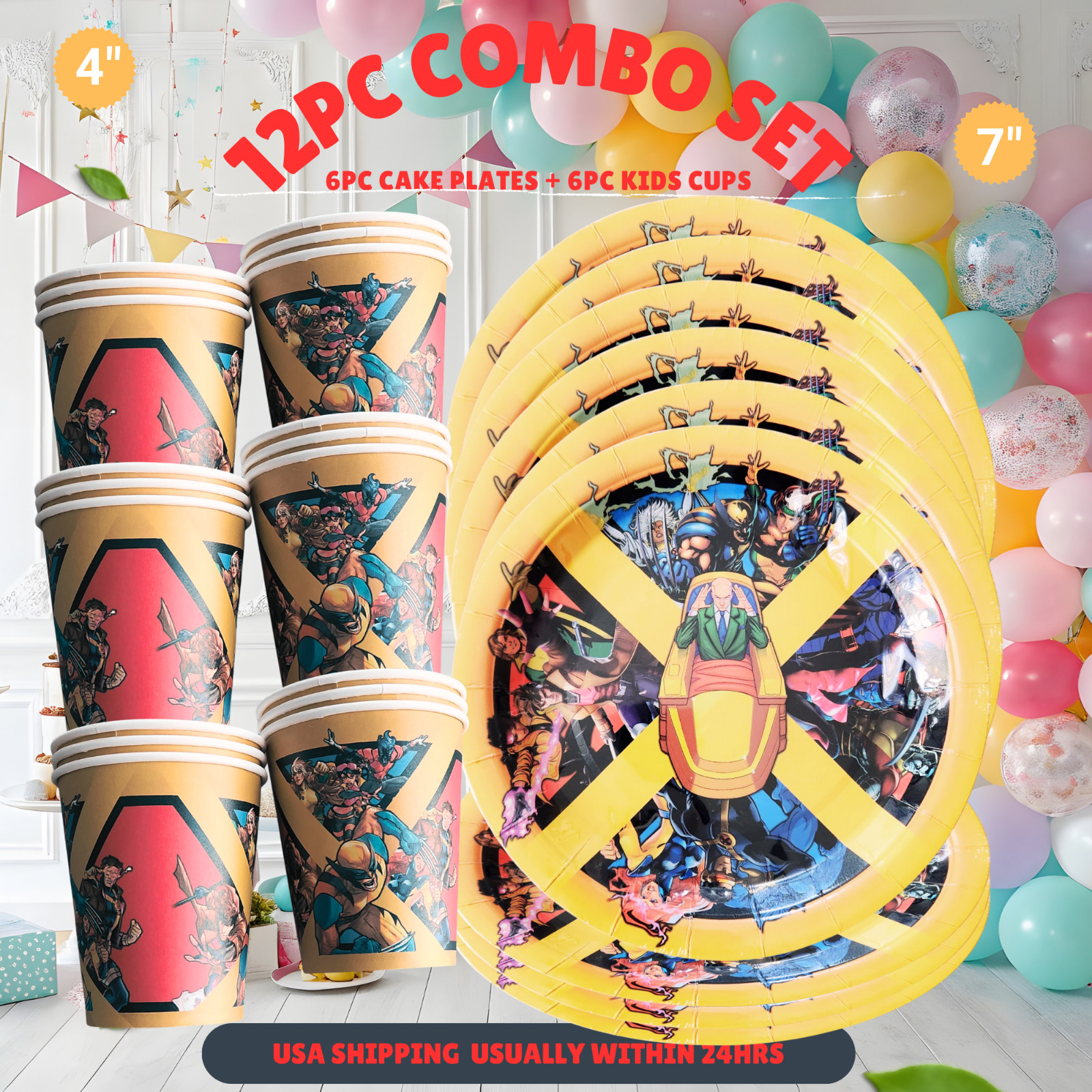 XMEN 97 wolverine cupcake topper birthday party supplies centerpiece decoration