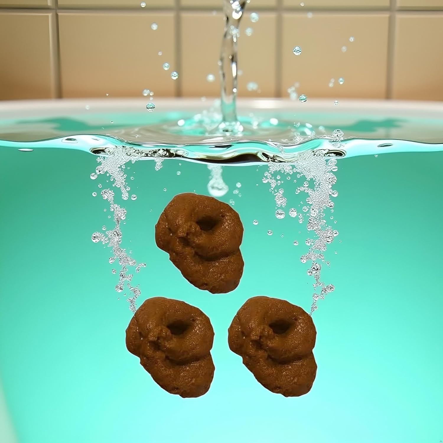 3Pcs Realistic Fake Poop Props – Floating April Fools’ Prank Kit with Brown N…