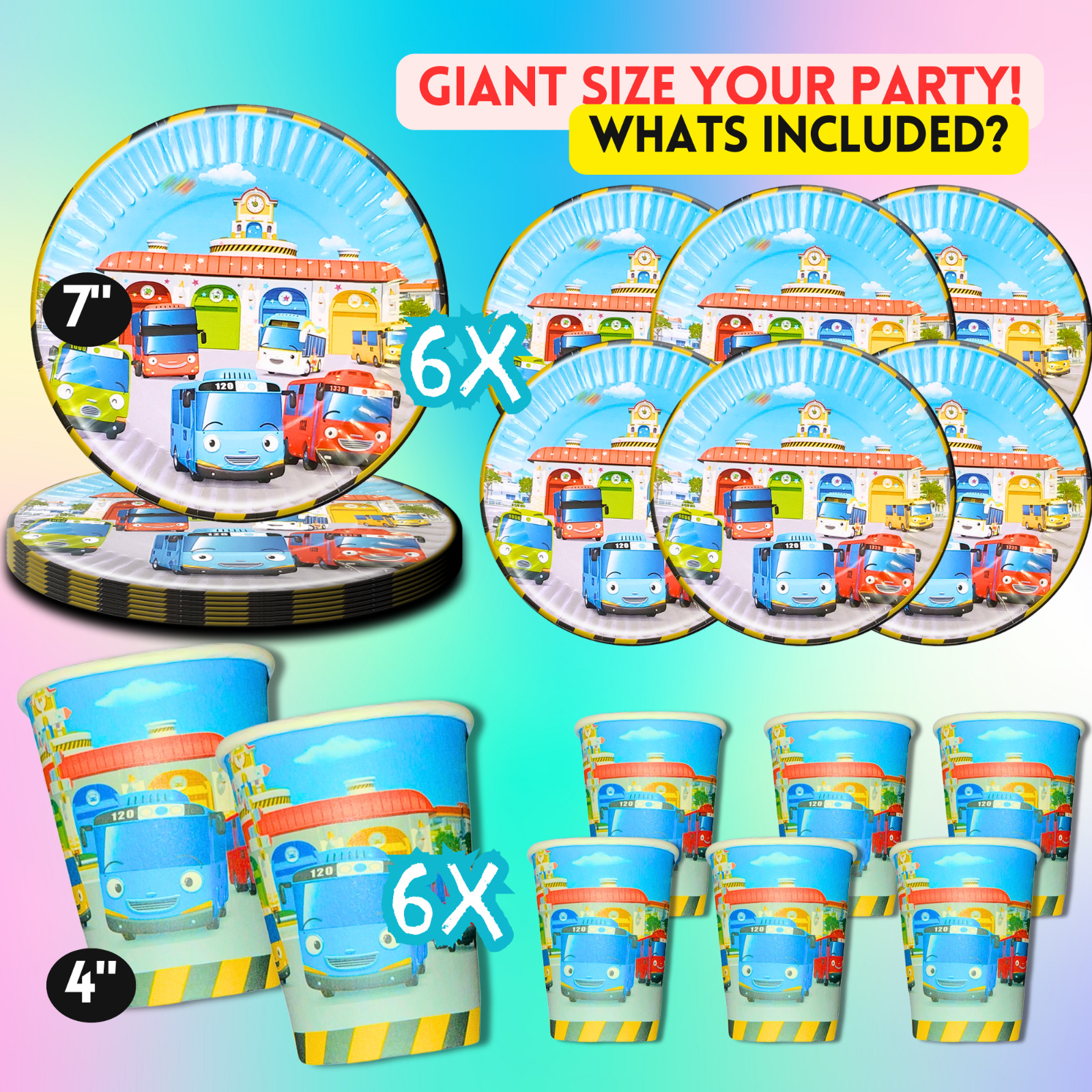 TAYO THE BUS birthday party supplies favor centerpiece decoration event theme