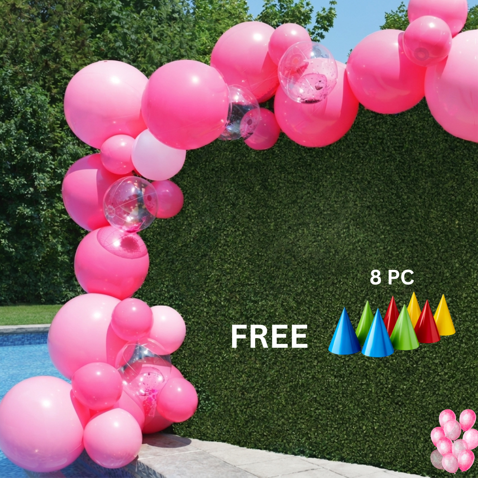 PartyAire 18′ Reusable PVC Balloon Arch, 28 pc. Pink Paradise SAMEDAYSHIP!!