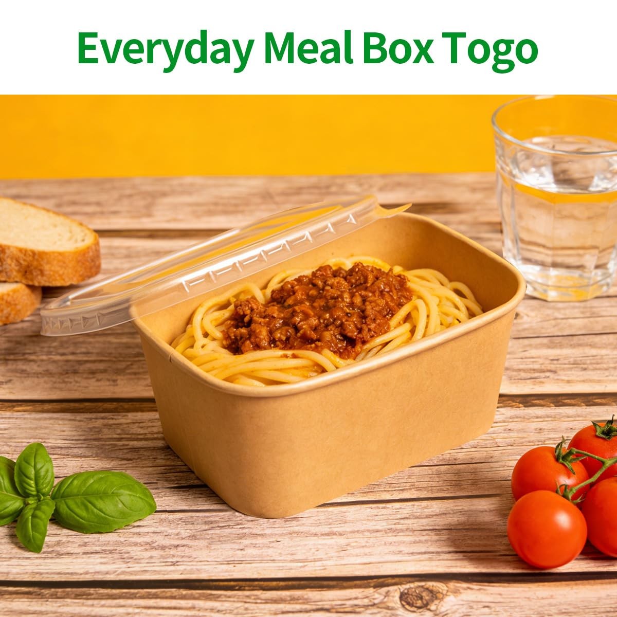 35 oz Disposable Meal Prep Containers with Lids 50 Pack