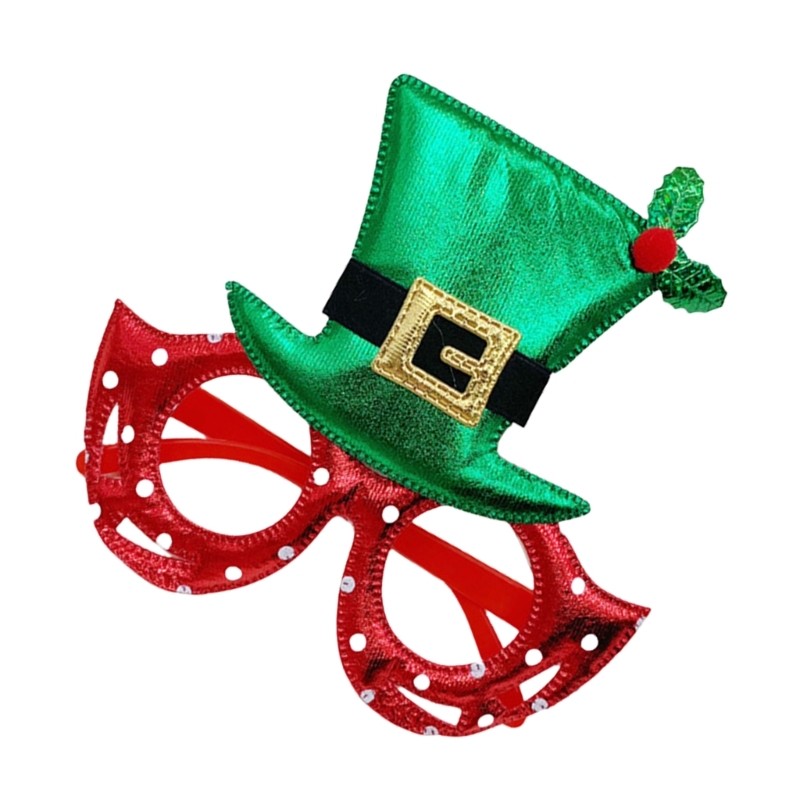 Adult Unisex Carnivals Christmas Eyeglasses New Year Glasses Party Photo Props