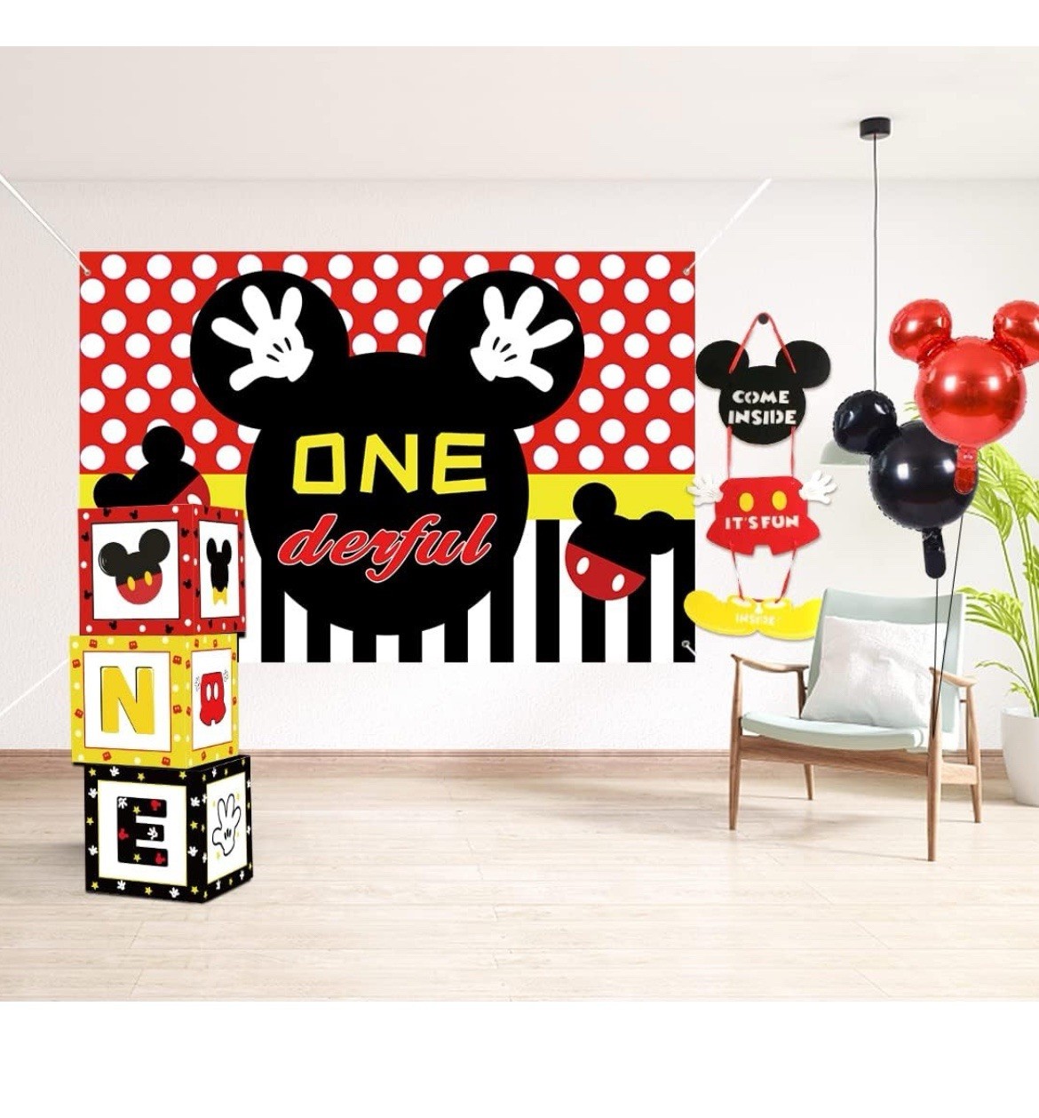 Mickey 1st Birthday Party Supplies – Mickey Theme