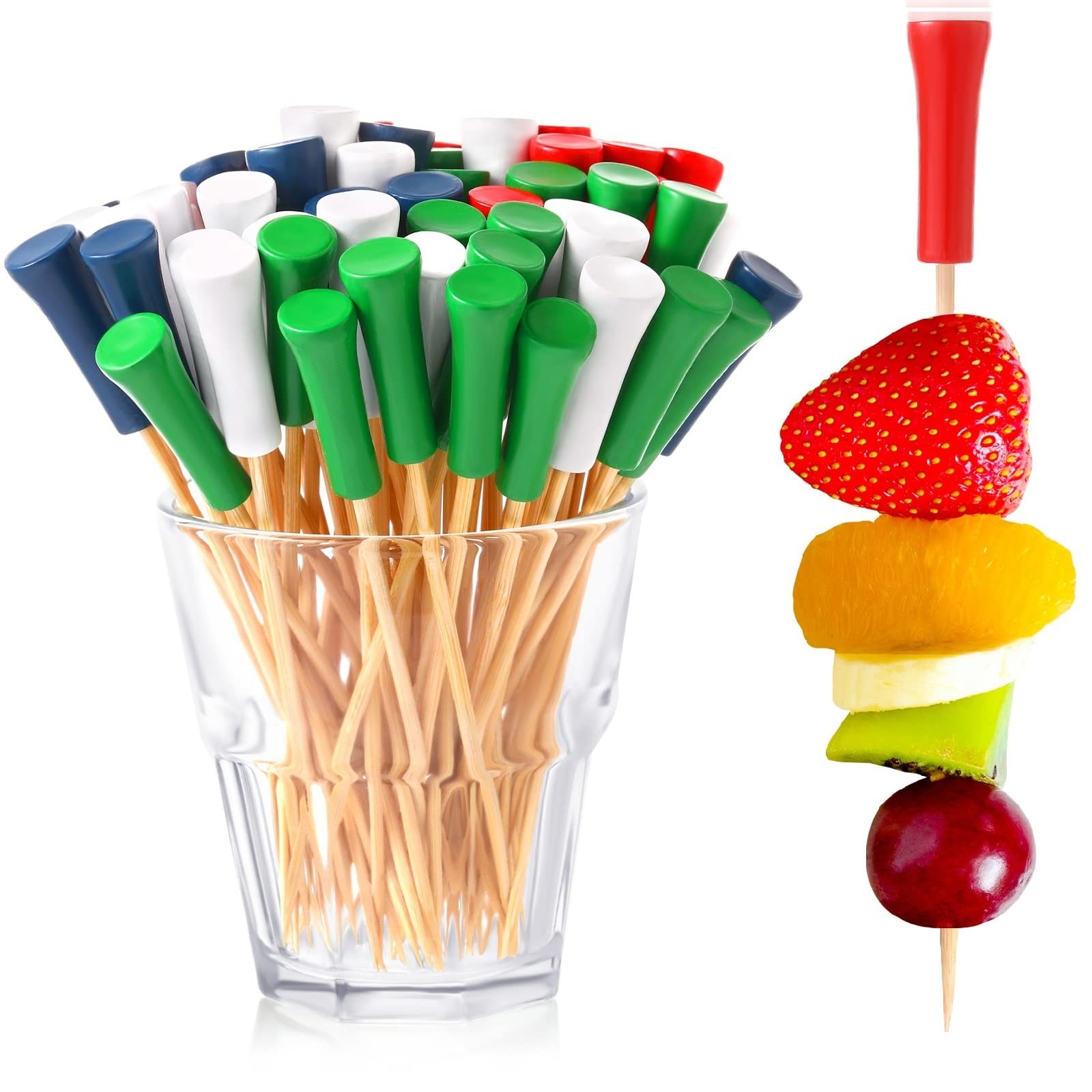 500 Pcs 4.7 Inch Golf Tee Picks for Appetizers Golf Toothpicks Decorative Gol…