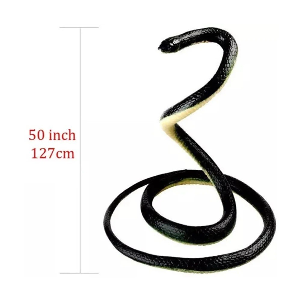 Fake Realistic Snake Lifelike Real Scary Rubber Toy Prank Party Joke For Garden