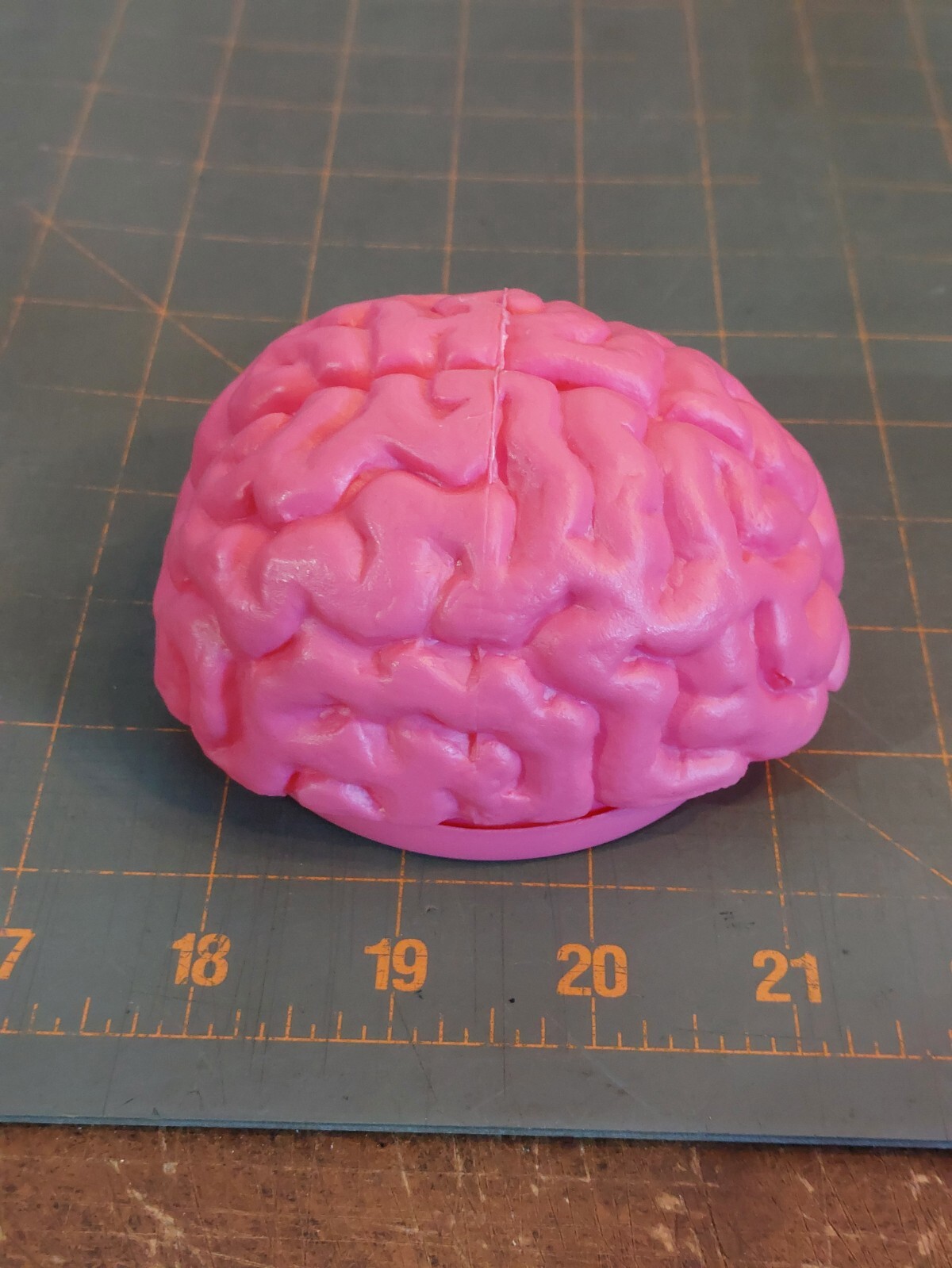 Vintage Plastic Brain Candy Case Holder Pink Box Container