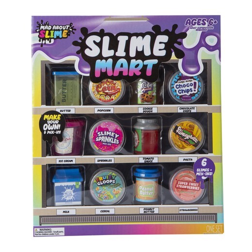 Slime Mart Slime Kit, Fluffy Stress Relief Kids Toy, 12 Pack,Gift Idea.