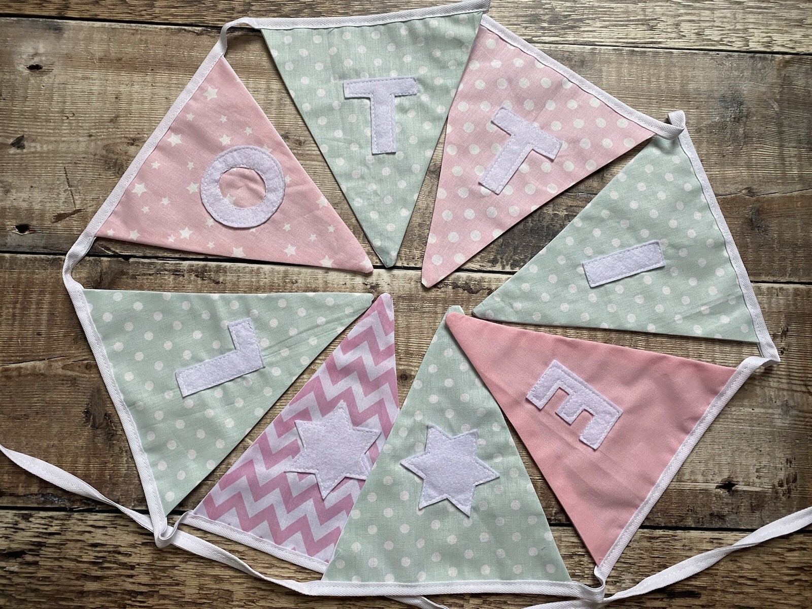 Personalised Bunting, Baby Bunting, Name Bunting, any name/ colour, £2 Per Flag