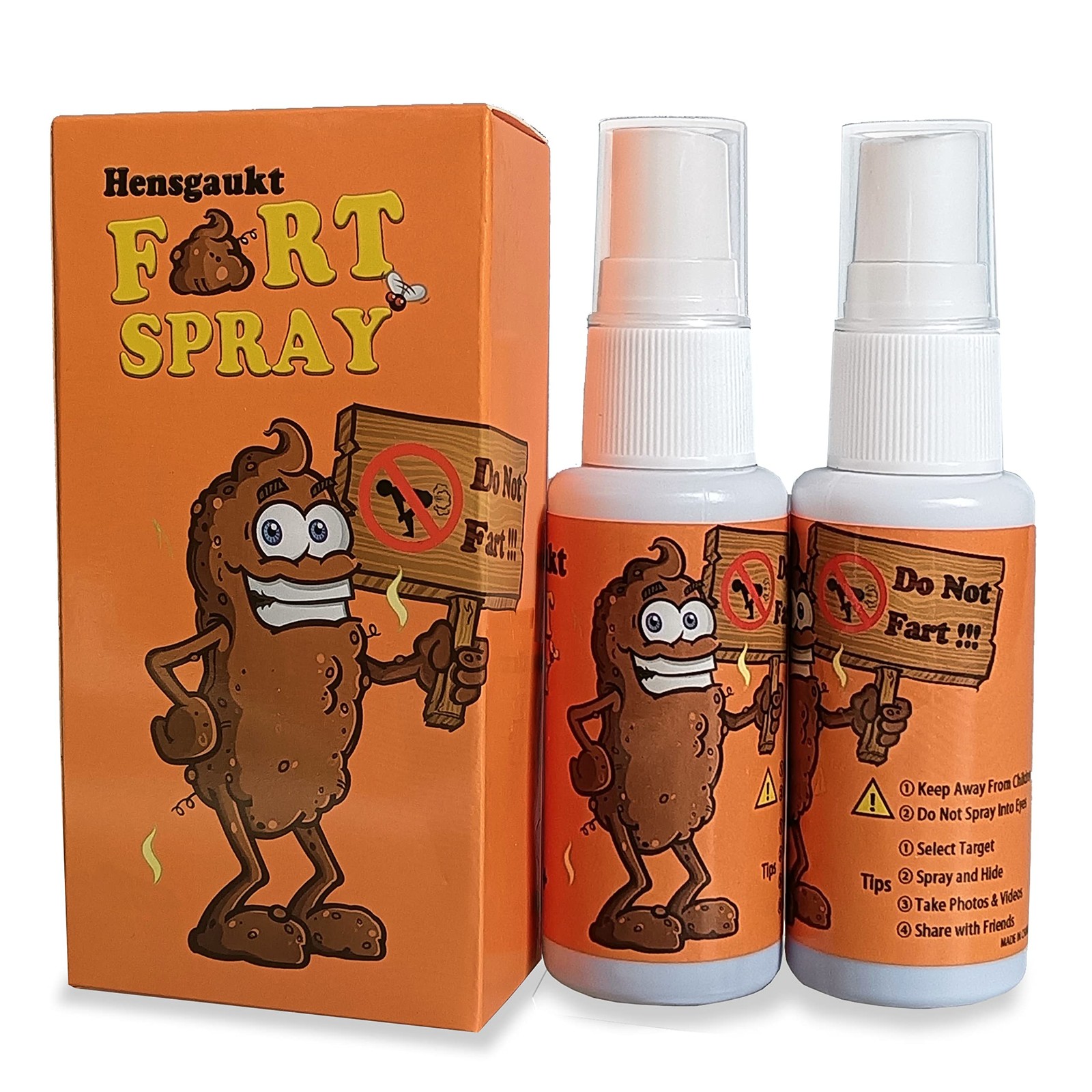Hensgaukt Stink Fart Spray Extra Strong Smelly Like 14th Century Small, Brown