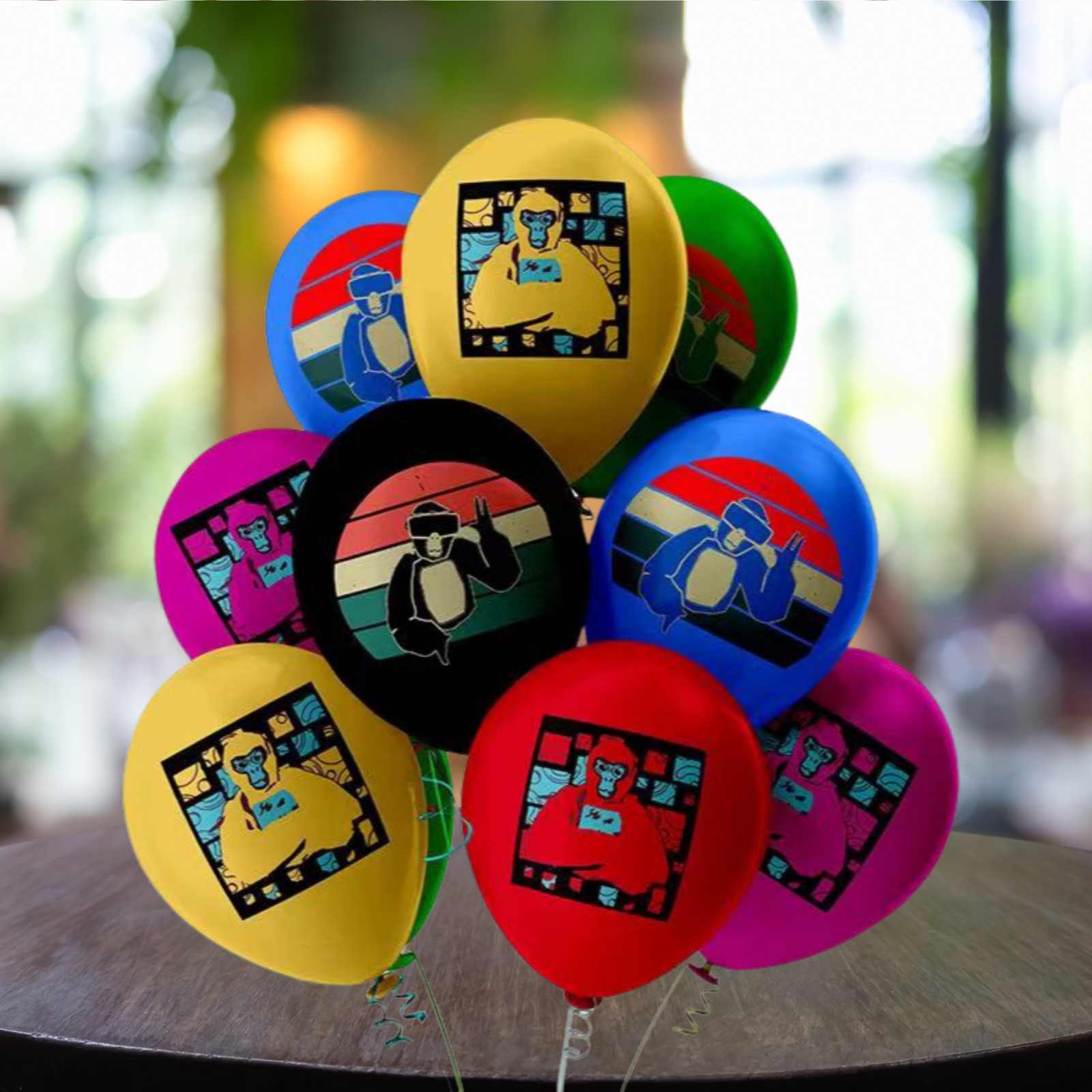 Gorilla tag Party Supplies happy birthday centerpiece decoration gift balloon