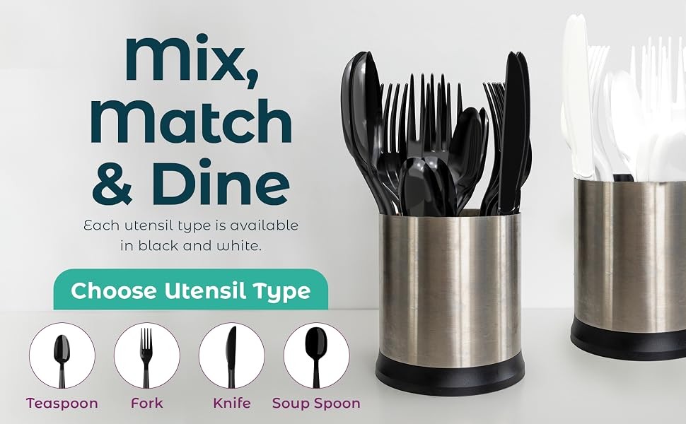 Plastic Spoons Heavy Duty – Disposable Spoons Plastic Utensils – Cutlery For