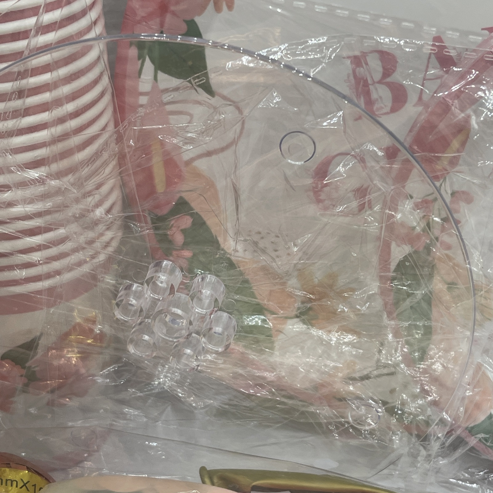 Huge Lot Baby Shower Decorations Girl Baby Shower Decorations Kits NIB Retro Pk