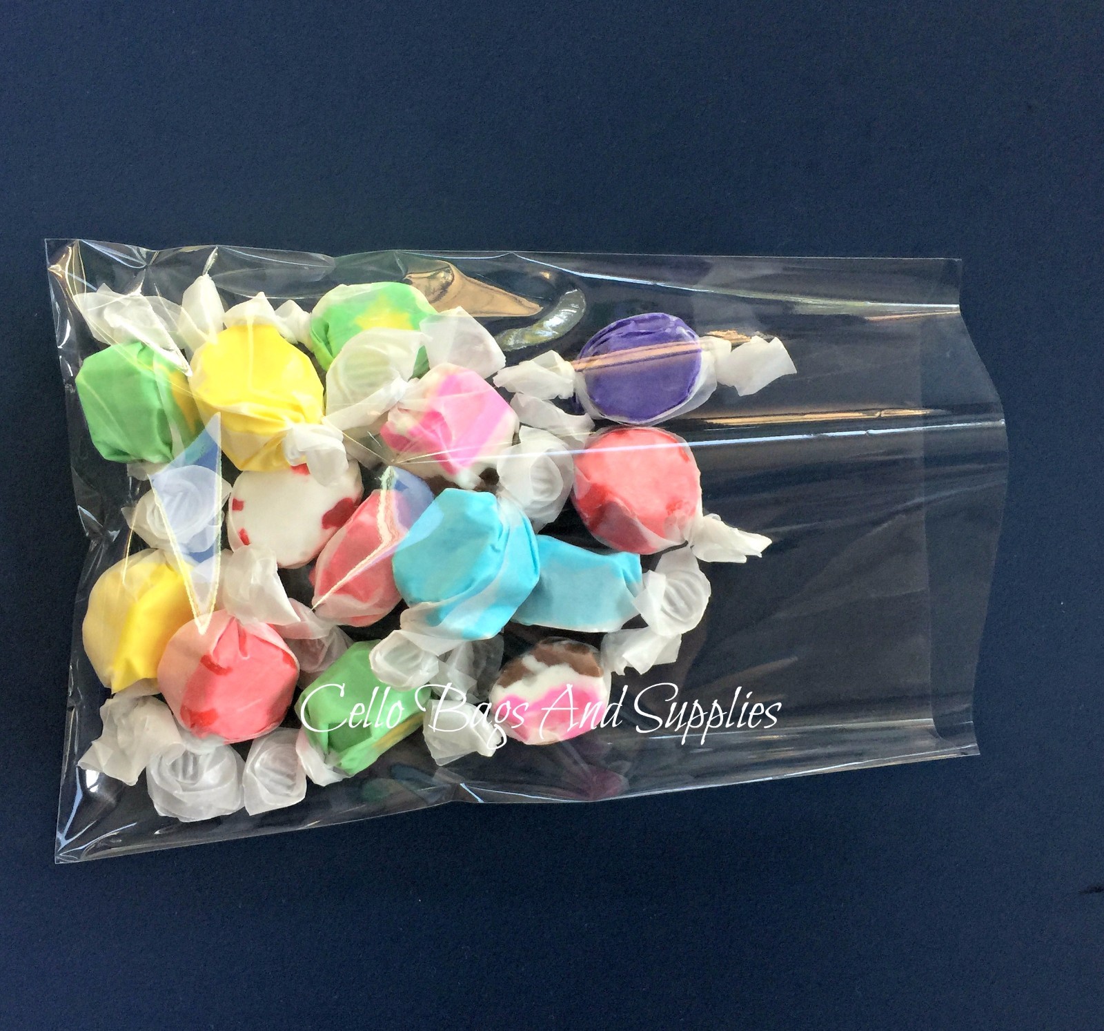 100 Super Clear Poly Bakery Cello Candy Bag Cookie Flat Polypropylene favor Bags