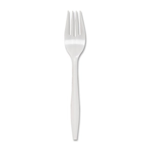 Genuine Joe Medium Weight Fork – 1000/carton – Polypropylene – White (GJO20000)