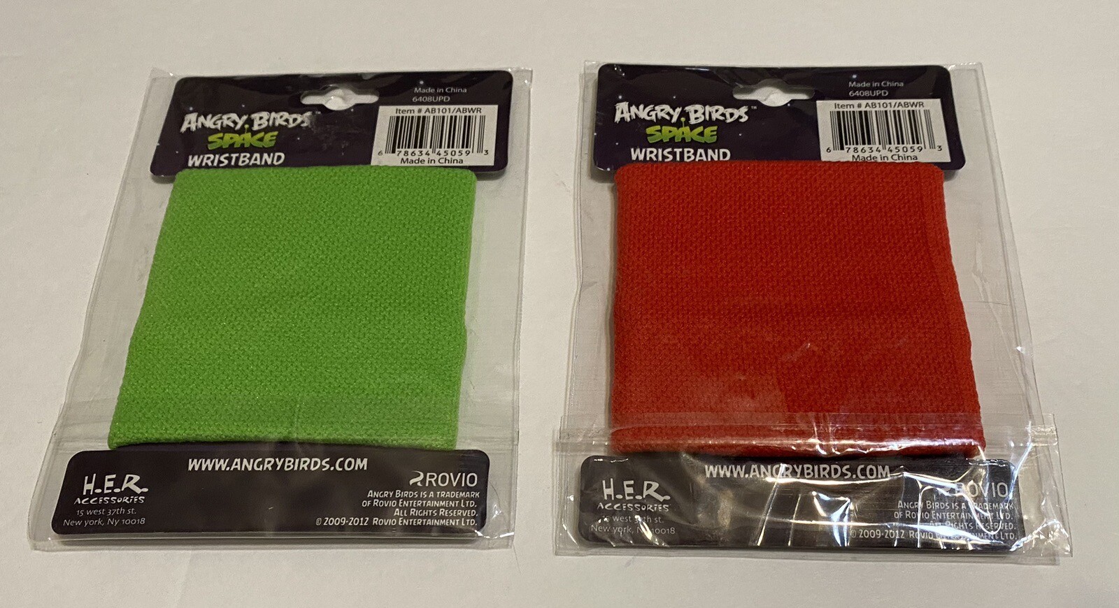 Angry Birds Space Wristband Bracelet Party 2 Pieces(green Pig&space Red Bird)