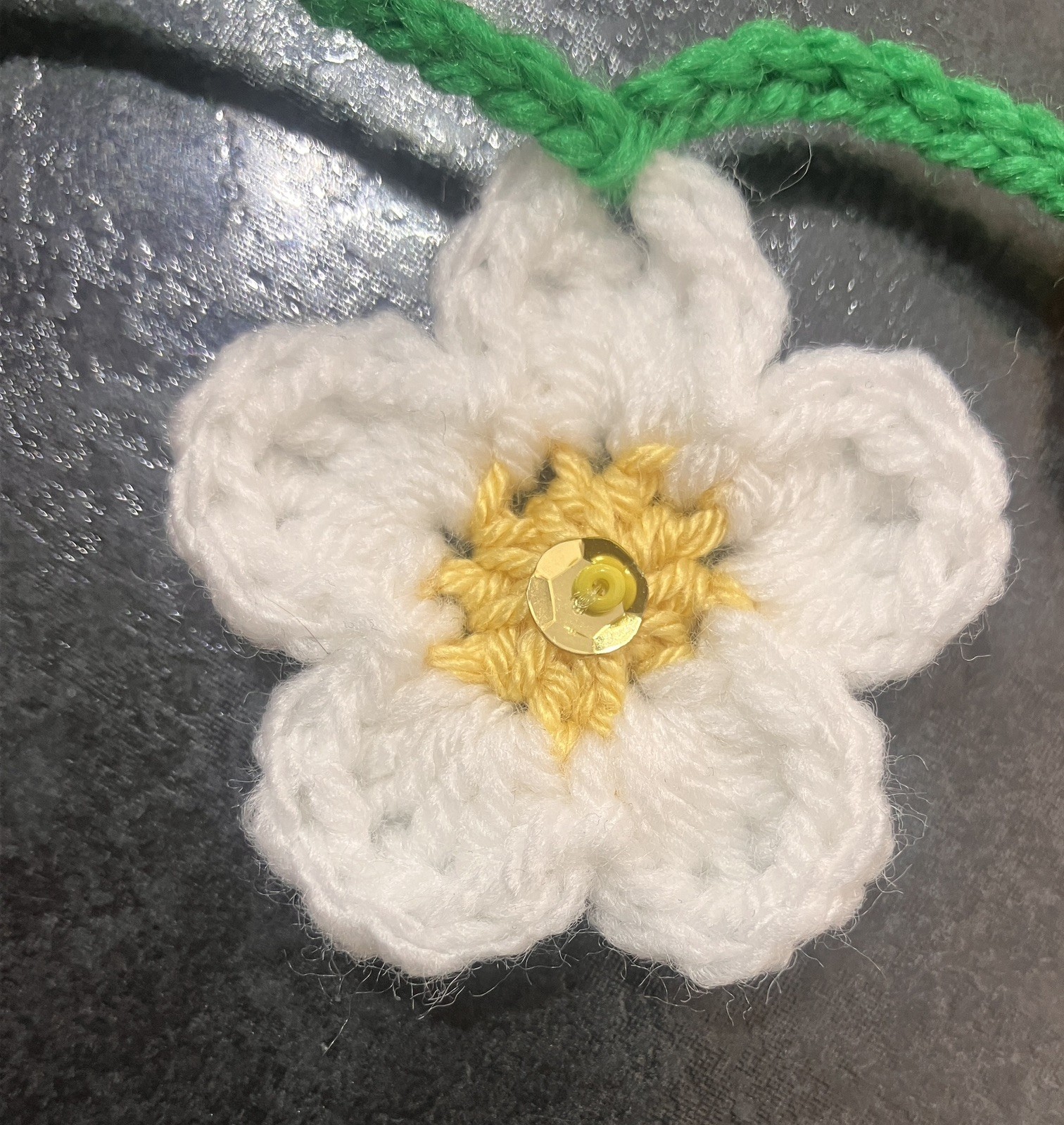 🍄 🌼 NEW! hand crochet bunting Daisy toadstool Mushrooms SUMMER gift camper