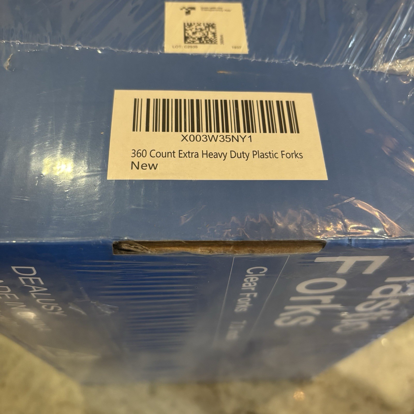 360 Count Extra Heavy Duty Clear Plastic Forks Disposable, BPA-Free