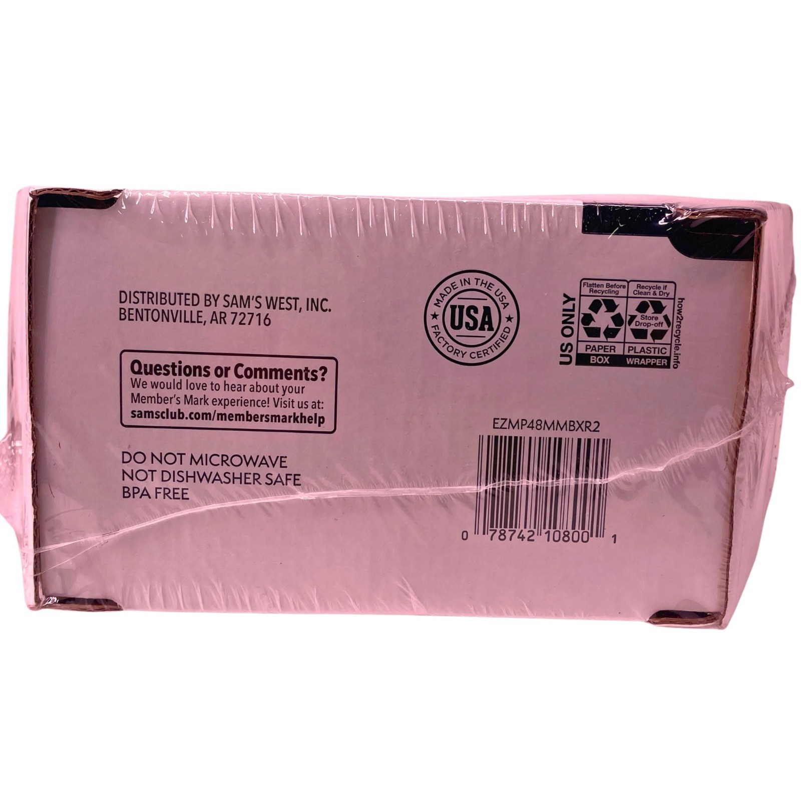 Member’s Mark Premium Plastic Plates 48 Ct 7.5in & 10.25in New