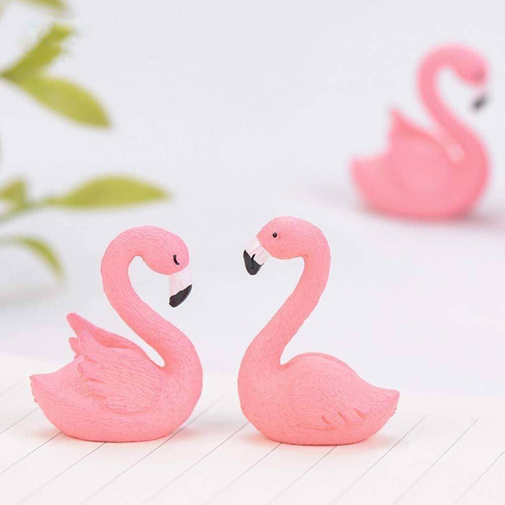 10 Pcs Mini Flamingo Cupcake Toppers – Perfect for Easter & Bridal Events