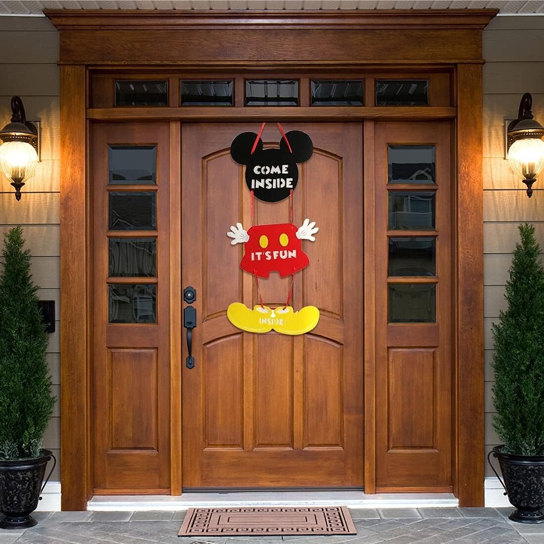 1st Birthday Cartoon Mouse Decorations – Banners, Balloons, Door Hanger, Crown..