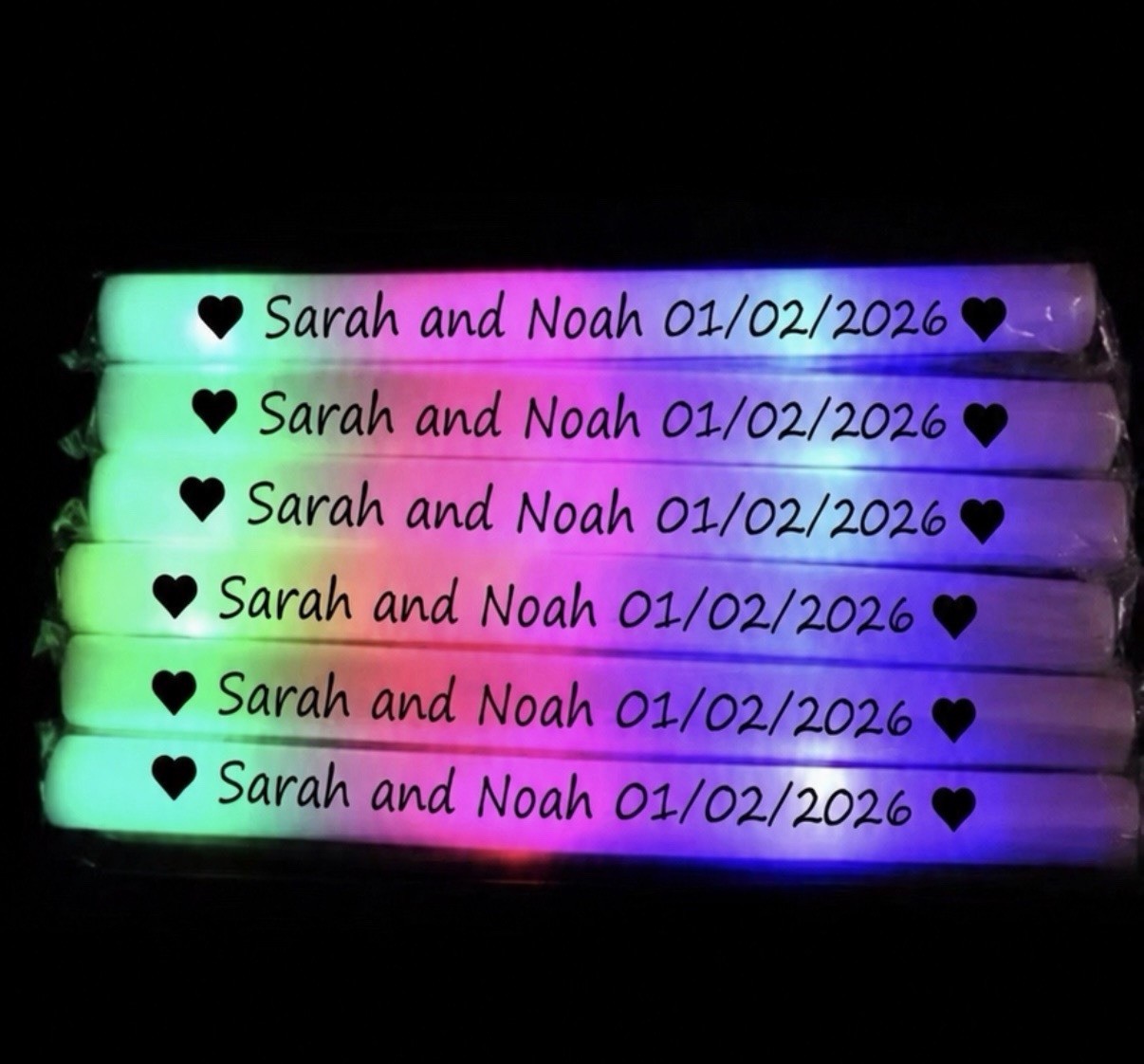 Led Glow Lights Personalised 60pc