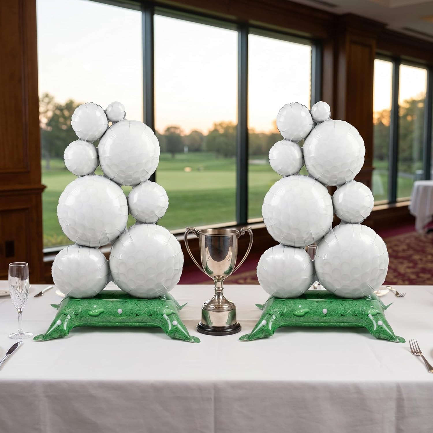 2 Pcs Self Standing Golf Balloons, 59In Large Golf Birthday Foil Balloons | Spor