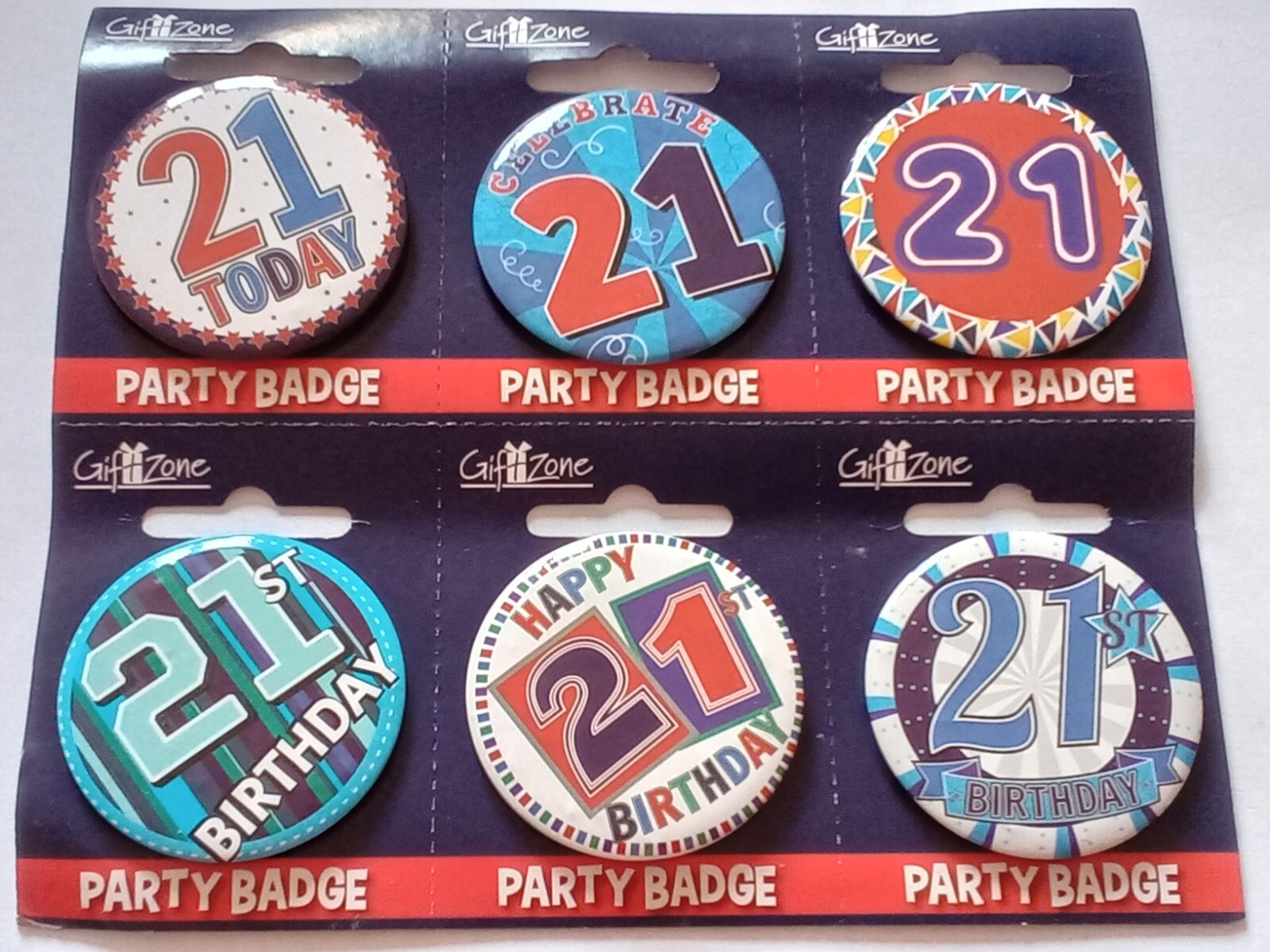 MALE AGE 21 BADGE ADULT 21ST BIRTHDAY PARTY GIFT