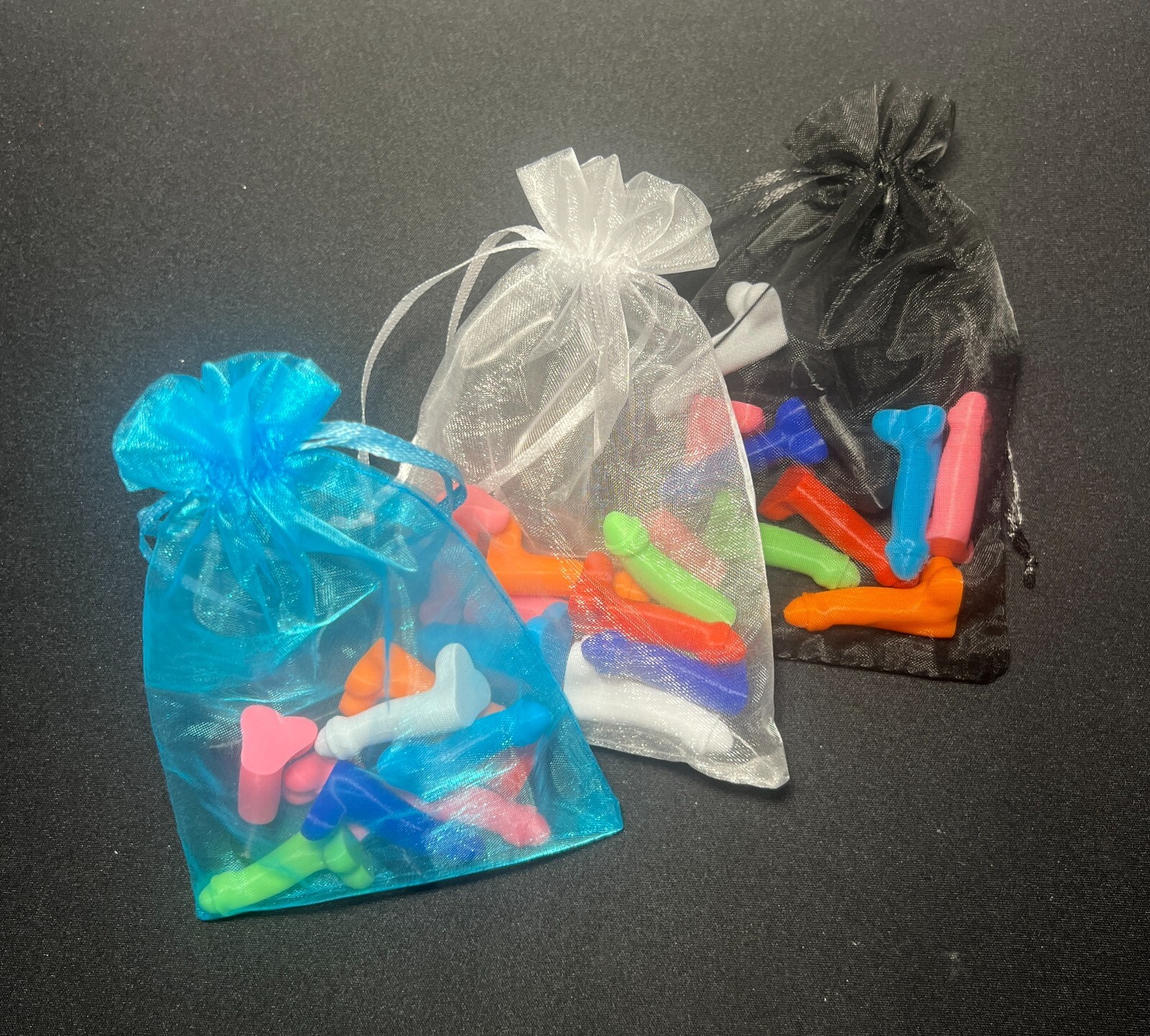 Bag of Dicks Mini Penis Any Color Gag Gift Bachelorette Party Prank 10Pack 1.5in