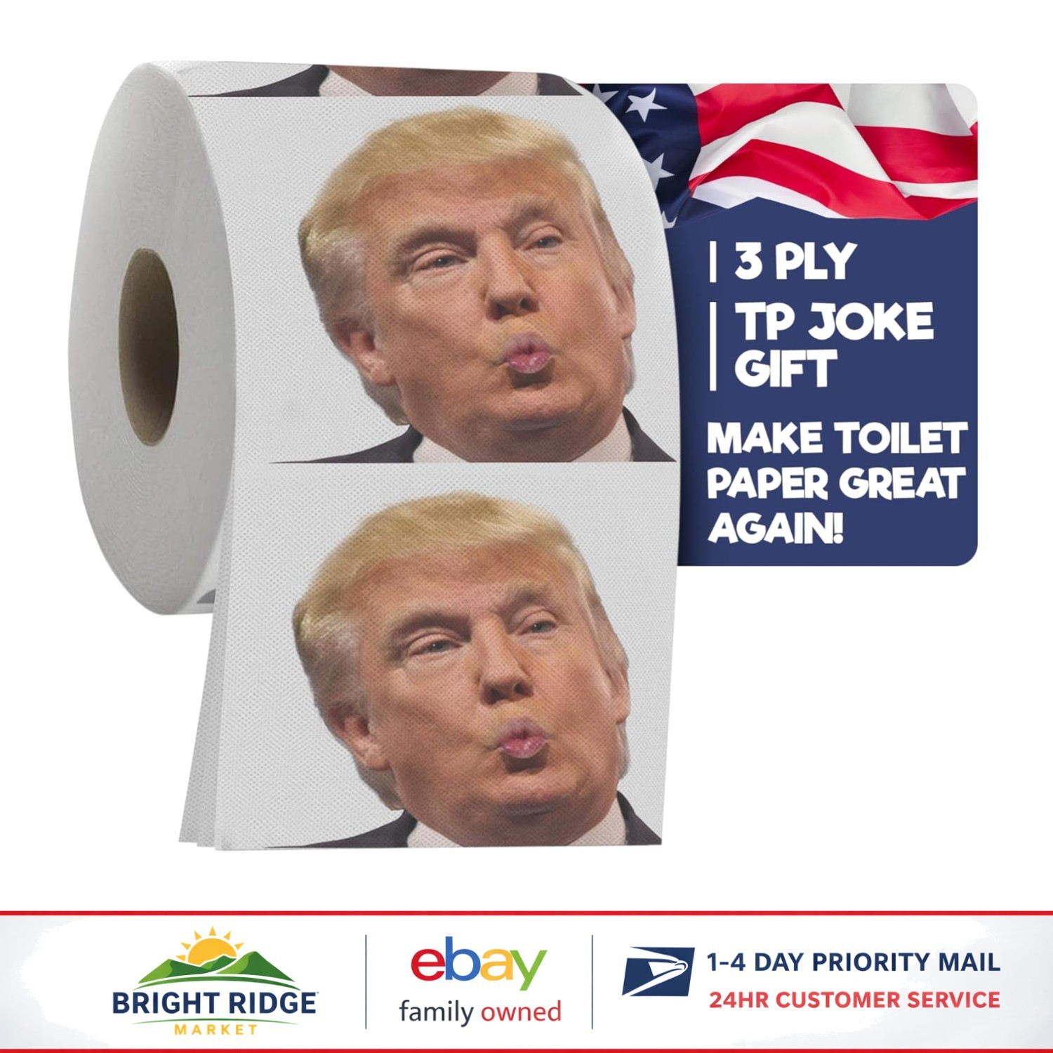 Unique Political Toilet Paper with 200 Sheets, Perfect for Election Season Fun