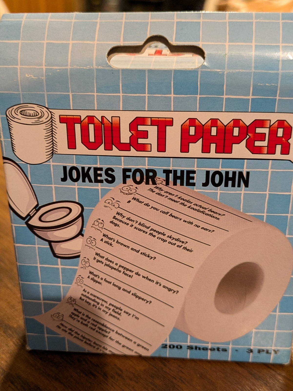 Crap Jokes for the John – Funny Toilet Paper Roll for Bathroom – Party Potty Fun