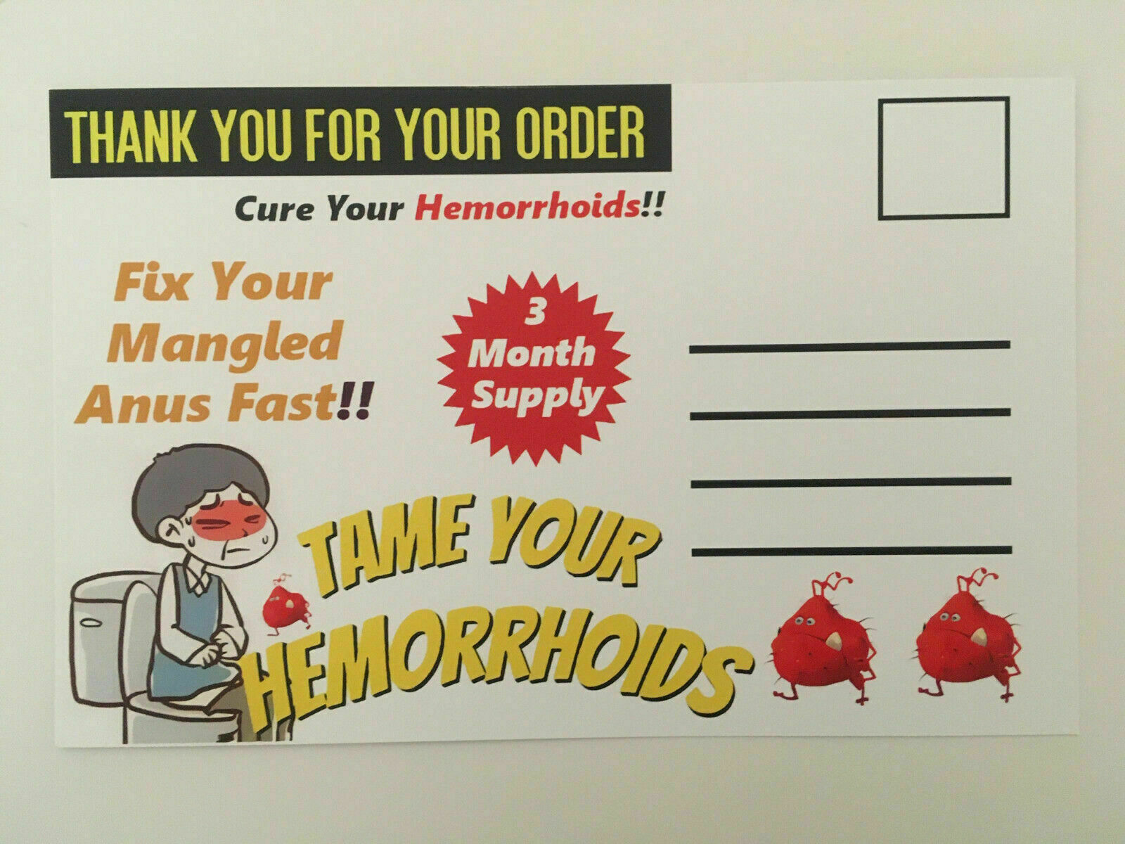 Adult PRANK Mail Postcards Funny Joke Revenge Gag Gift Love Gay – 4 Pack Variety