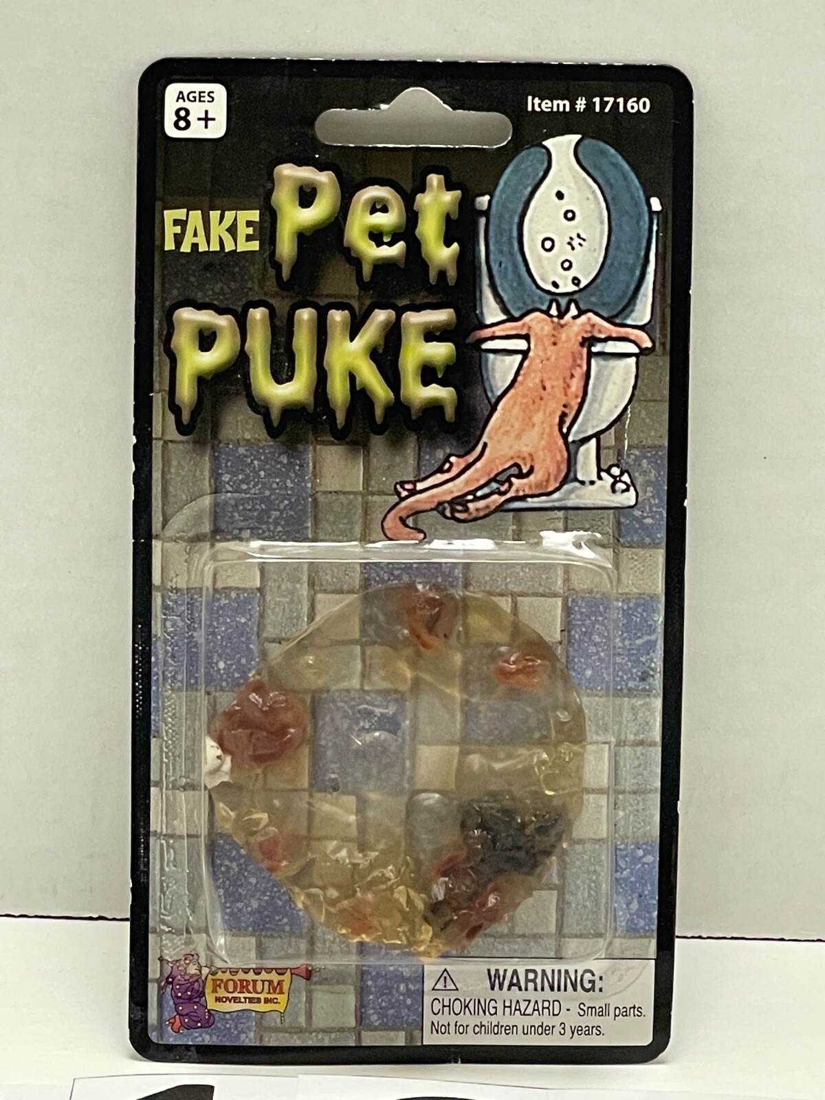 Vtg SEALED Forum Novelties Fake Pet Puke In Package 2014 Novelty Gag Prank Joke