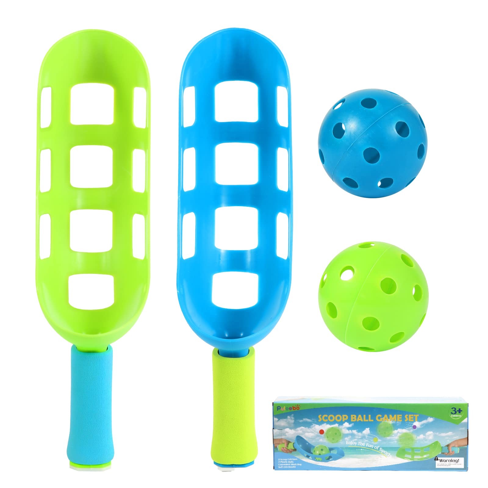 Scoop Toss Set – Outdoor Kids’ Game with Rackets and Balls for Beach Fun
