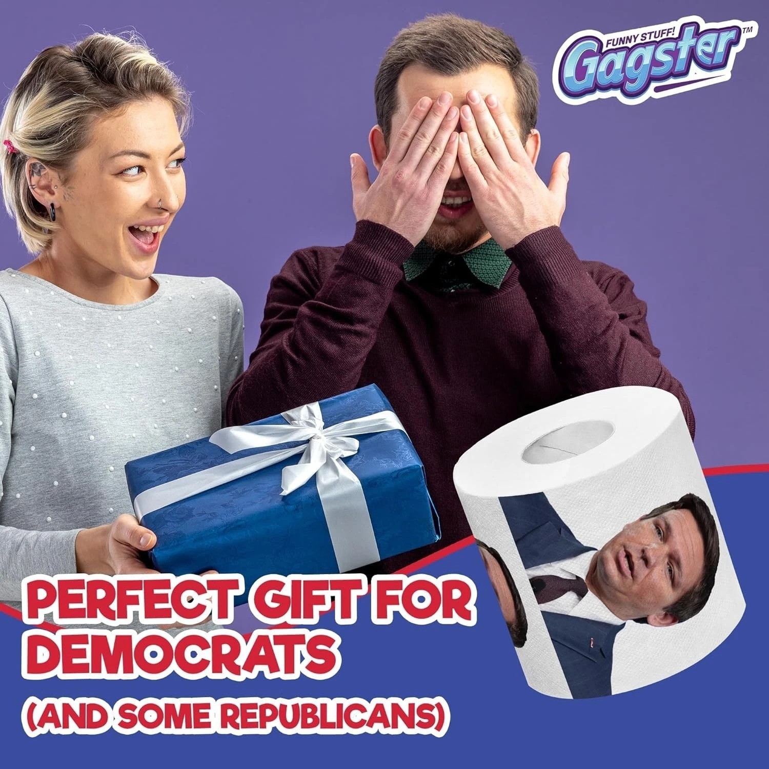 Ron DeSantis Toilet Paper Roll – Novelty 2-Ply Fun for Political Enthusiasts