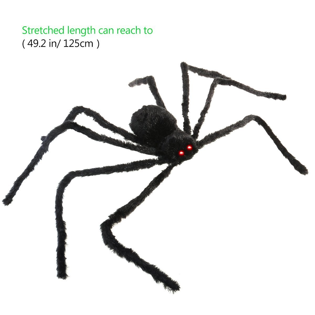 4ft Large Halloween Spider Haunted House Prop Indoor Outdoor Party Garden Decor