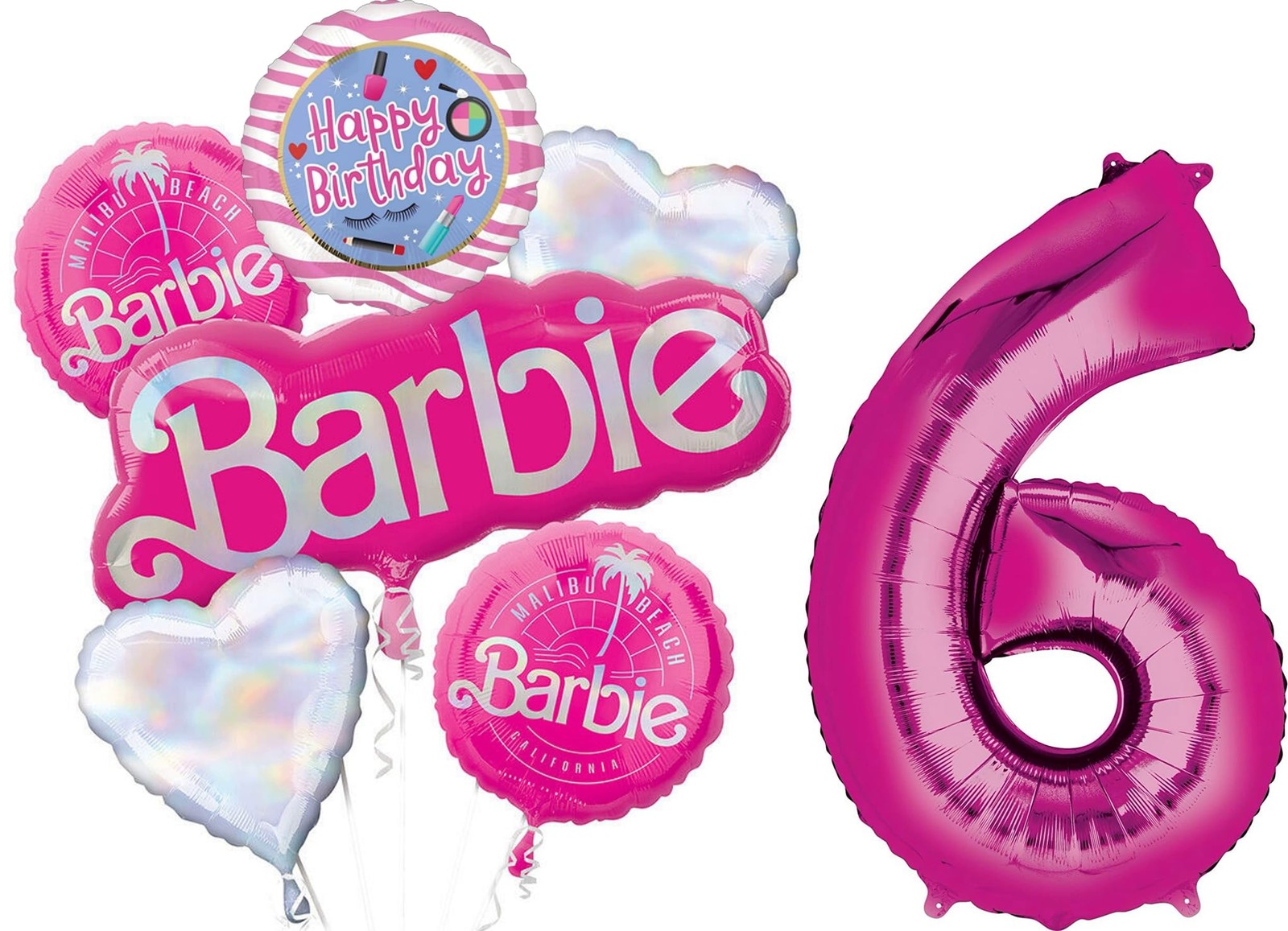 California Dreaming 6th Birthday Party Supplies Balloon Bouquet Decorations