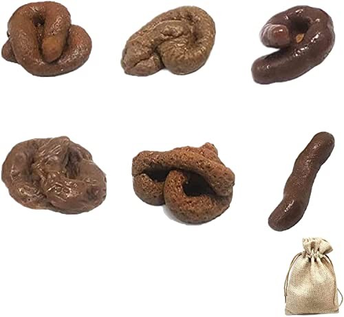 6 Pieces Realistic Fake Poop Fake Poop Novelty Floating Fake for April Fool’s…