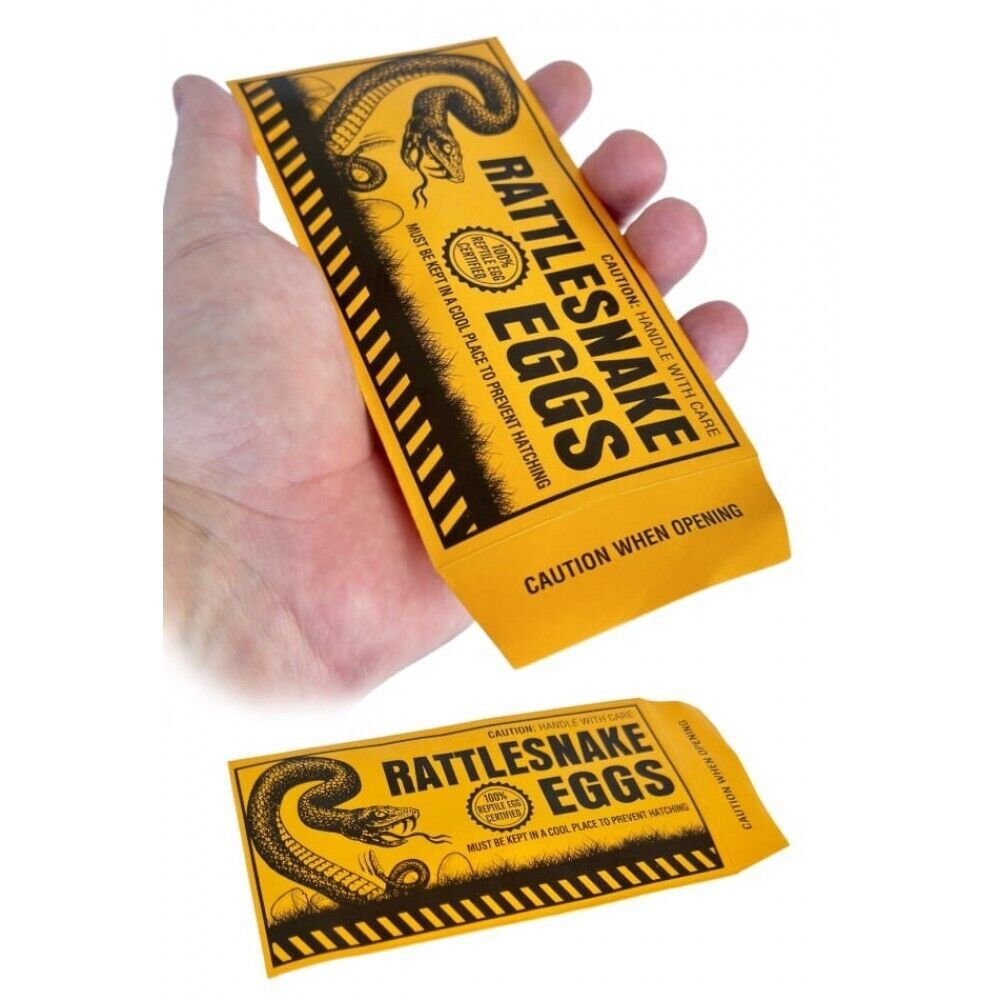 12 Rattlesnake Egg Envelopes – gag prank joke funny toy noise maker (1 dozen)