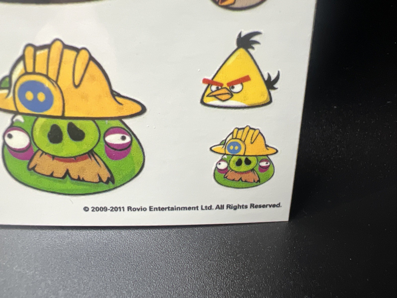ANGRY BIRDS 102 Temporary Tattoos Party Pack 6 Sheets 2009-2010 Rovio New