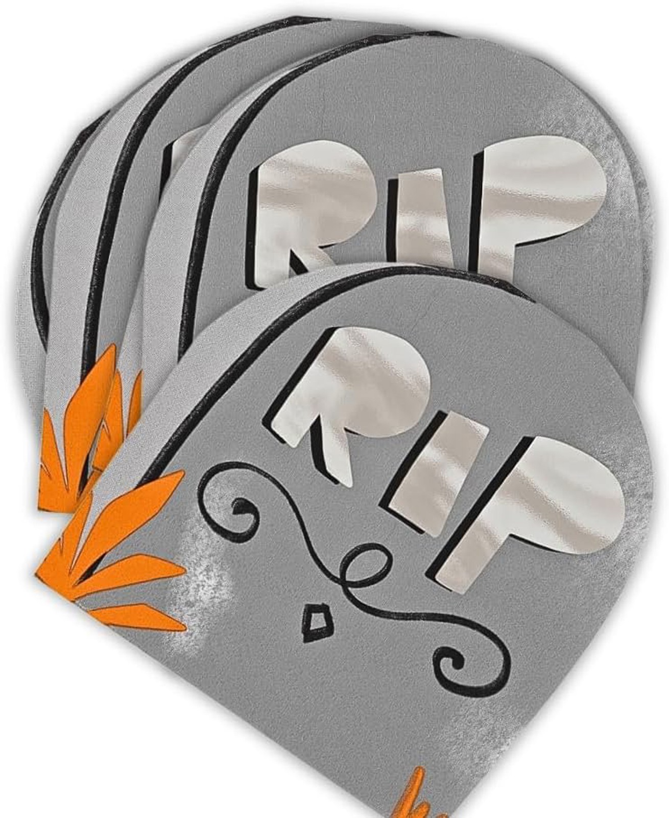 Halloween Party Paper Napkins Tombstone Gravestone RIP Tomb Fun Serviettes x 16